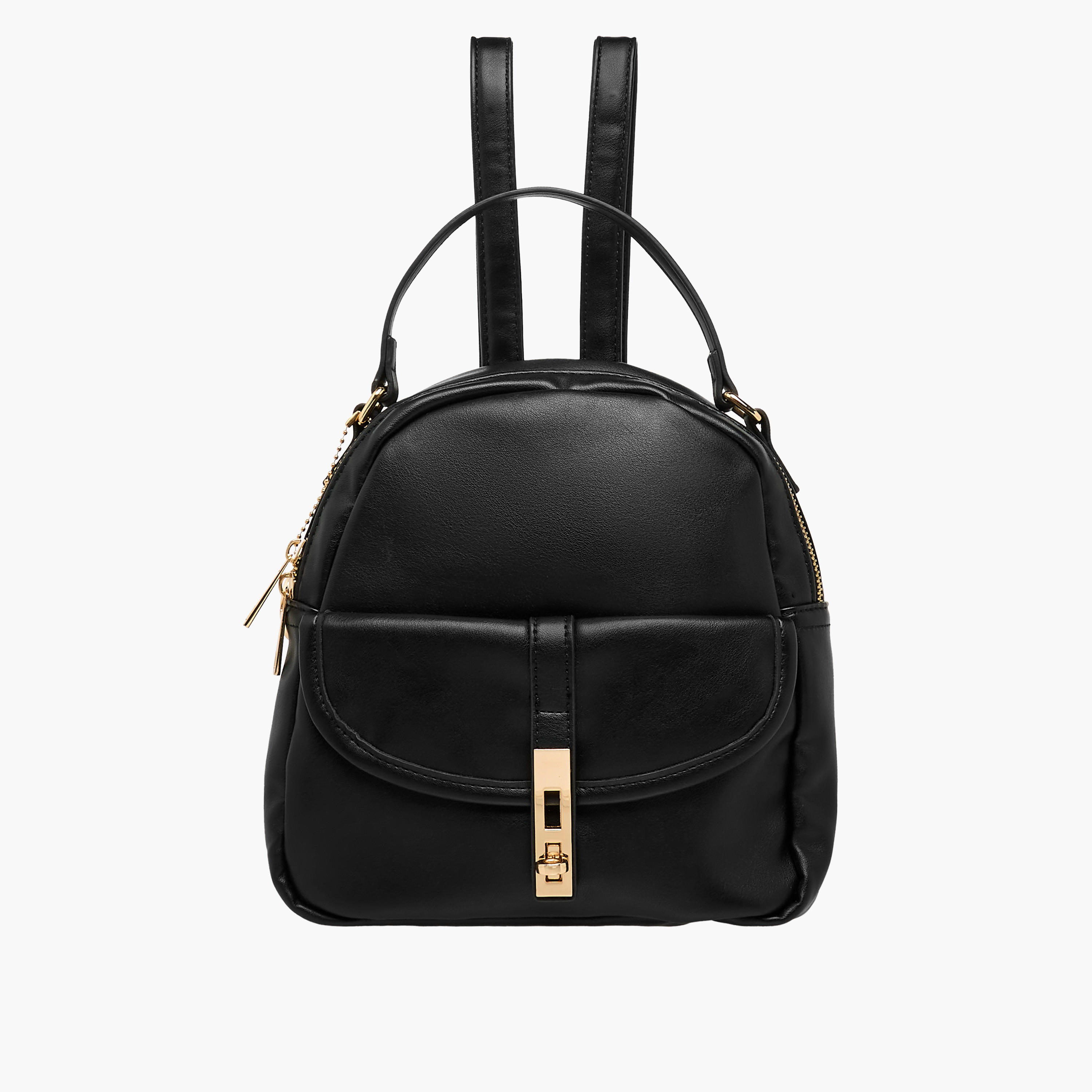 Marina Galanti Solid Backpack with Adjustable Straps-women-bagsandwallets-backpacks-image-1