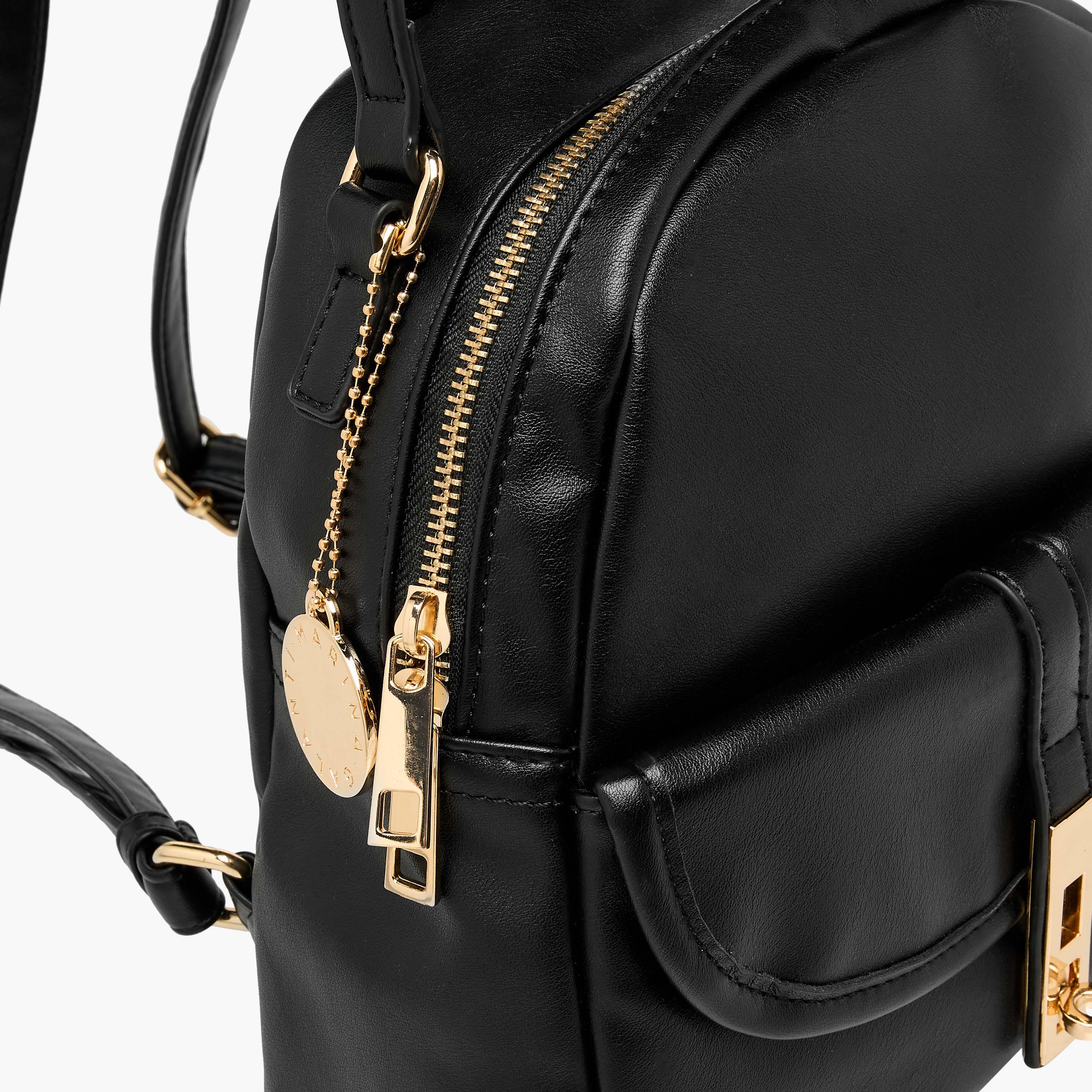 Marina Galanti Solid Backpack with Adjustable Straps-women-bagsandwallets-backpacks-image-6