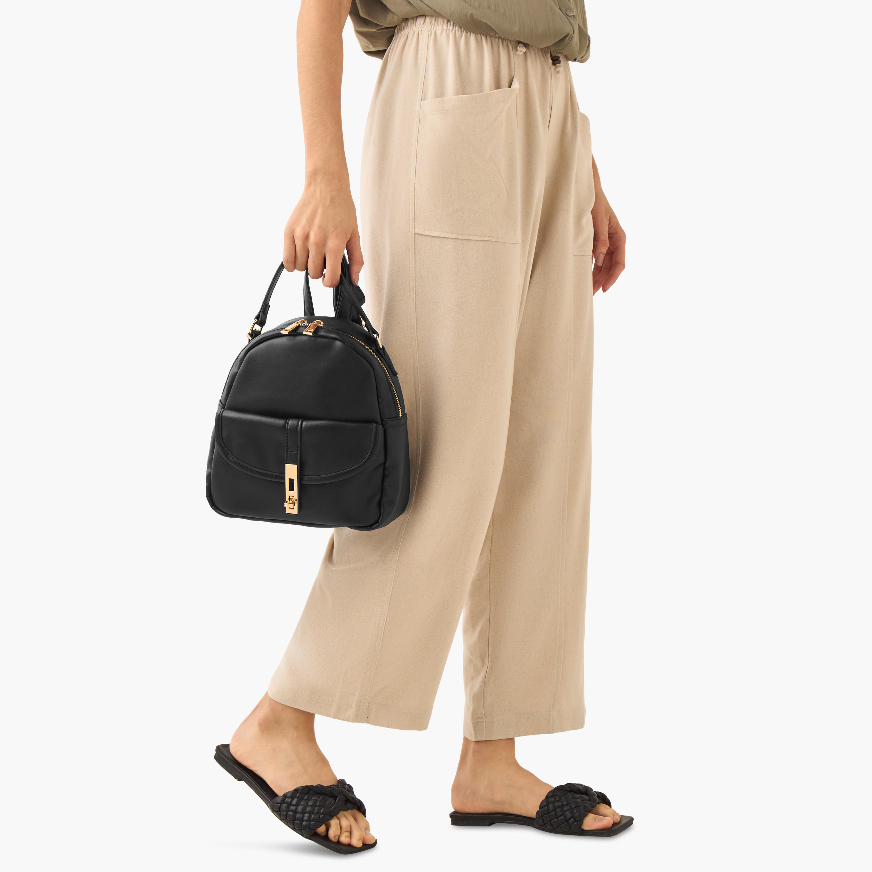 Marina Galanti Solid Backpack with Adjustable Straps-women-bagsandwallets-backpacks-image-8