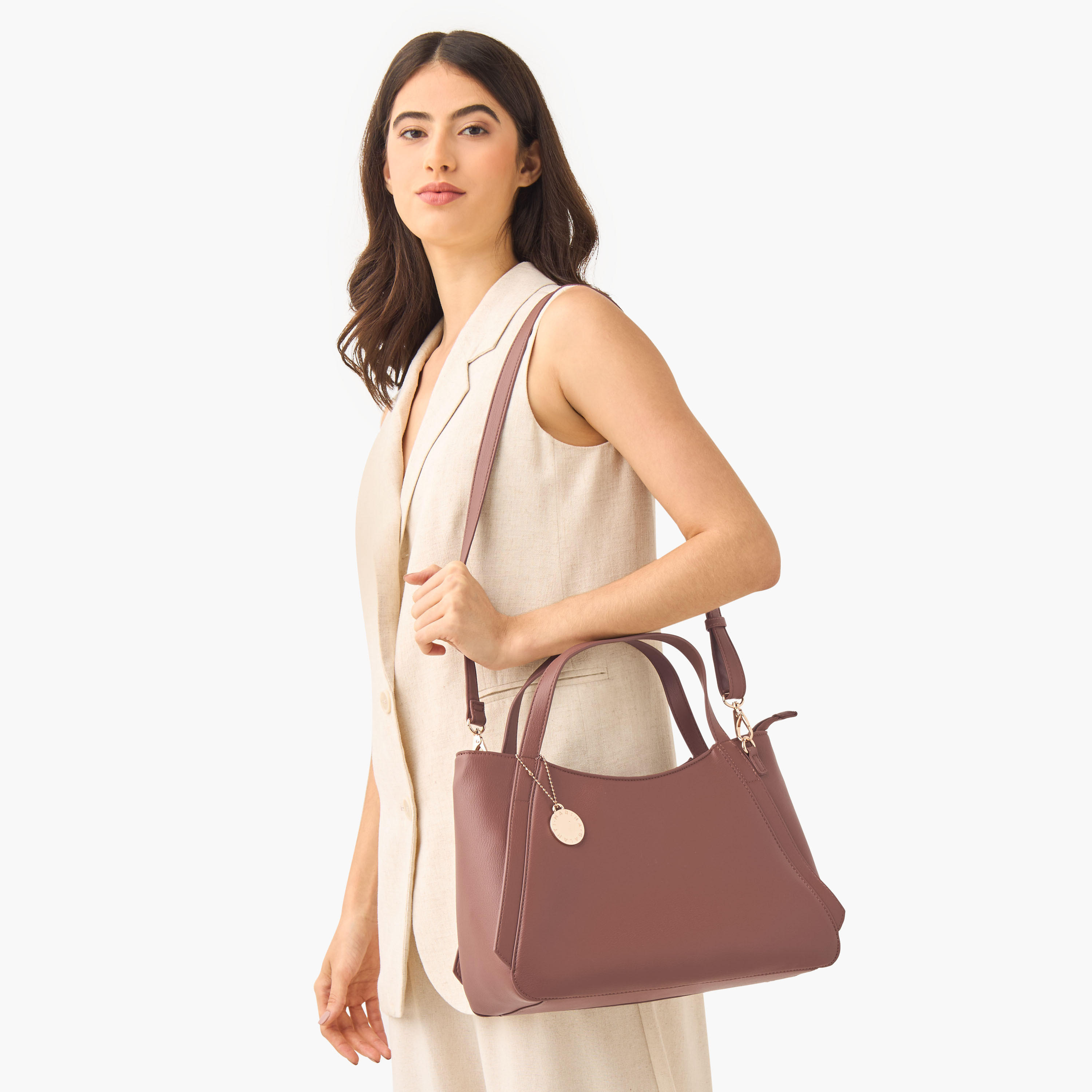 Marina Galanti Charm Detail Tote Bag with Detachable Strap-women-bagsandwallets-handbags-image-8