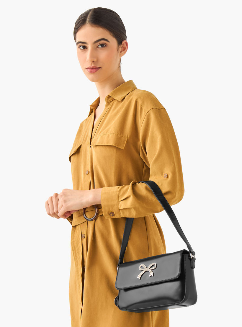 Marina Galanti Embellished Bow Detail Crossbody Bag with Detachable Strap-women-bagsandwallets-handbags-image-2