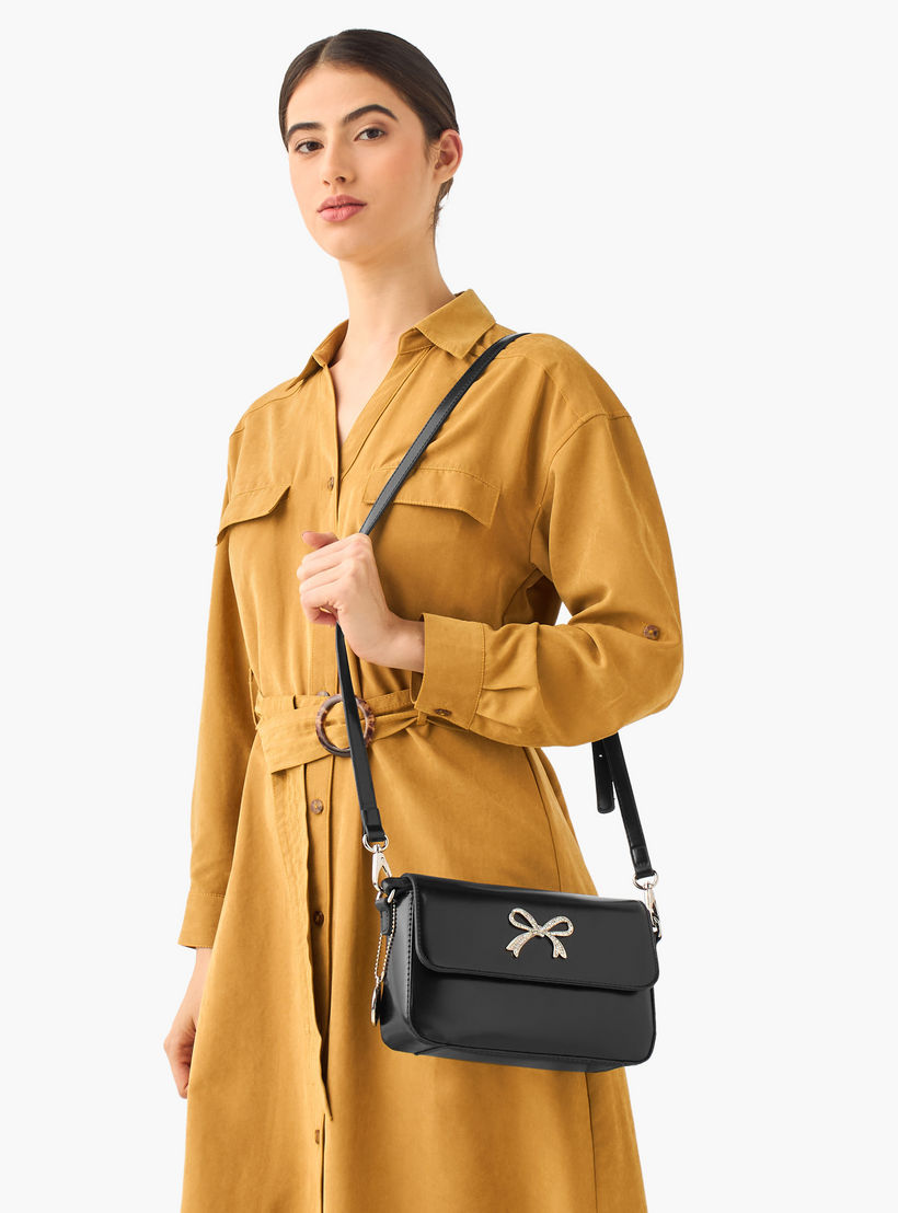 Marina Galanti Embellished Bow Detail Crossbody Bag with Detachable Strap-women-bagsandwallets-handbags-image-9