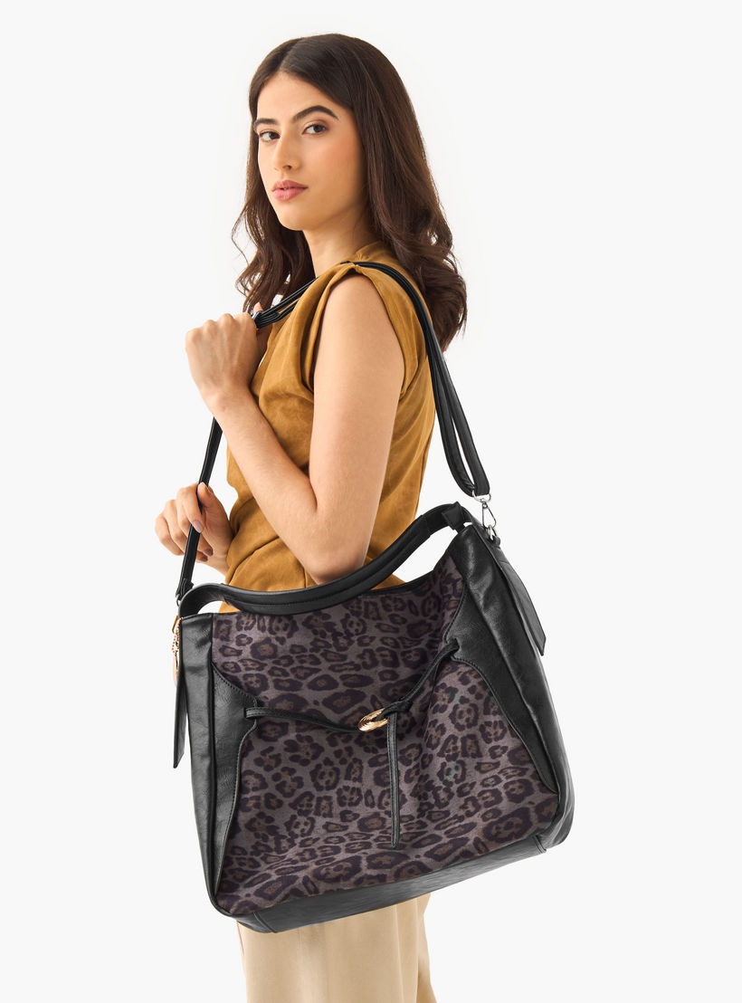 Marina Galanti Animal Textured Tote Bag with Detachable Strap-women-bagsandwallets-handbags-image-2