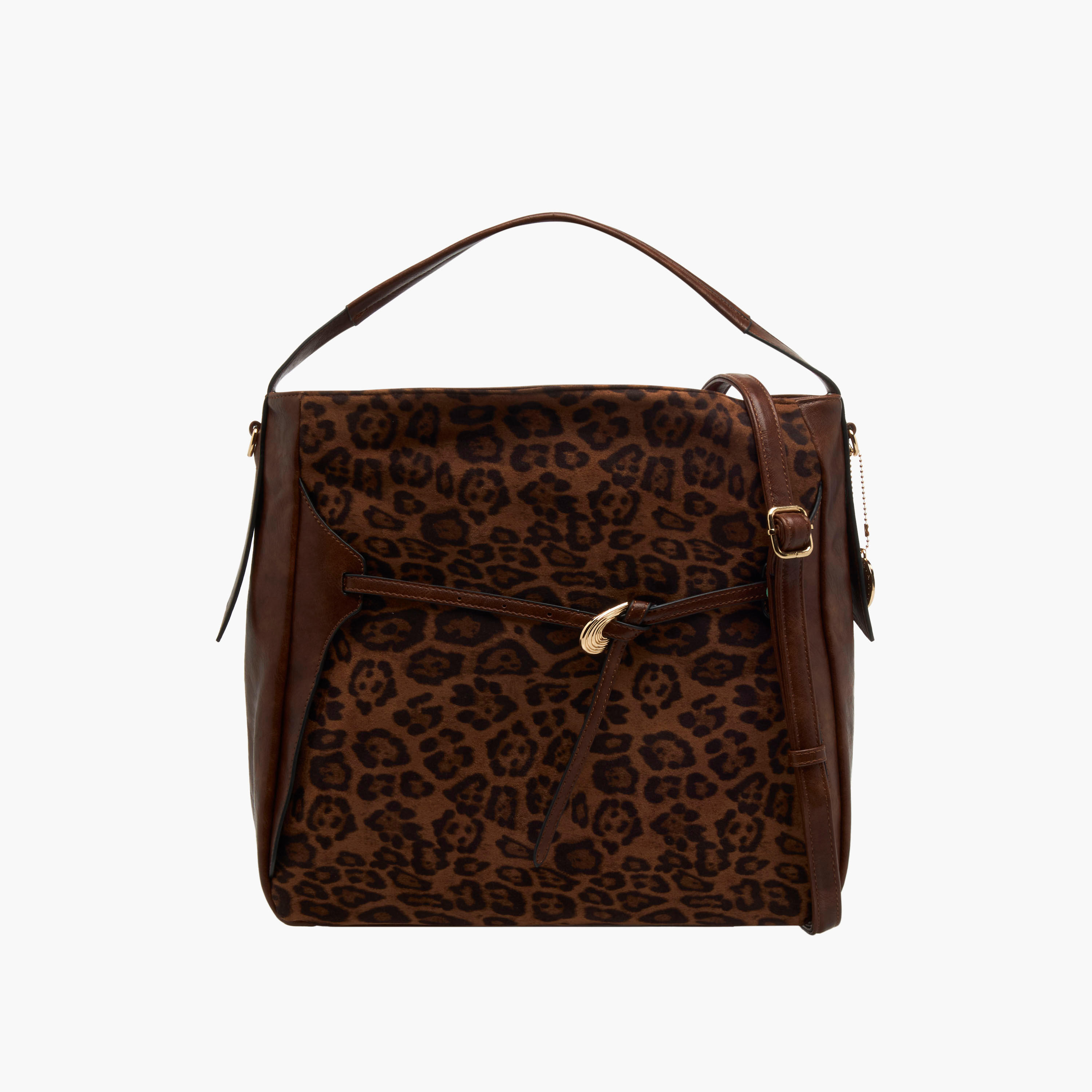 شنطة توتي بملمس جلد حيوانات وحزام قابل للفصل من مارينا جالانتي-women-bagsandwallets-handbags-image-1