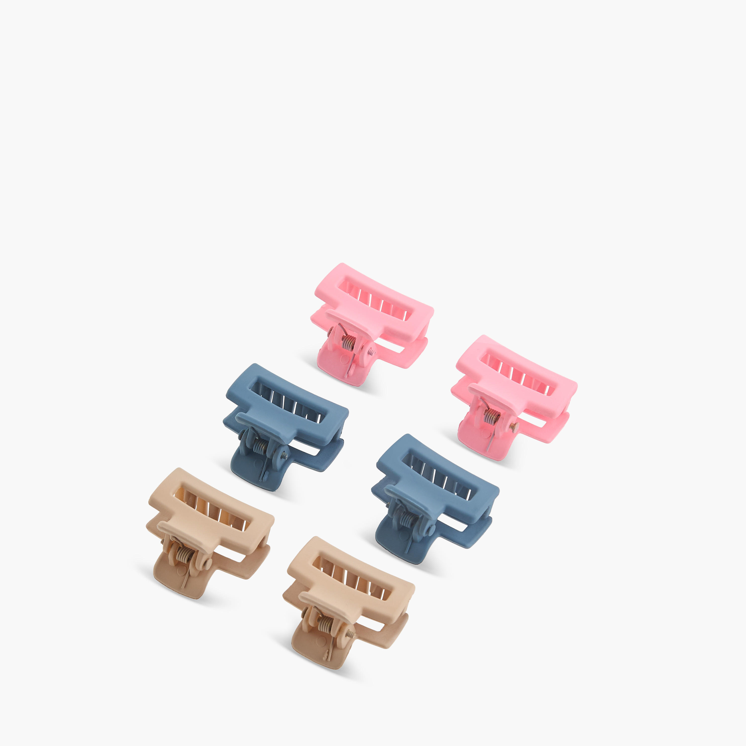 Pack of 6 Rectangle Hair Clamp-women-hairaccessories-clamps-image-5
