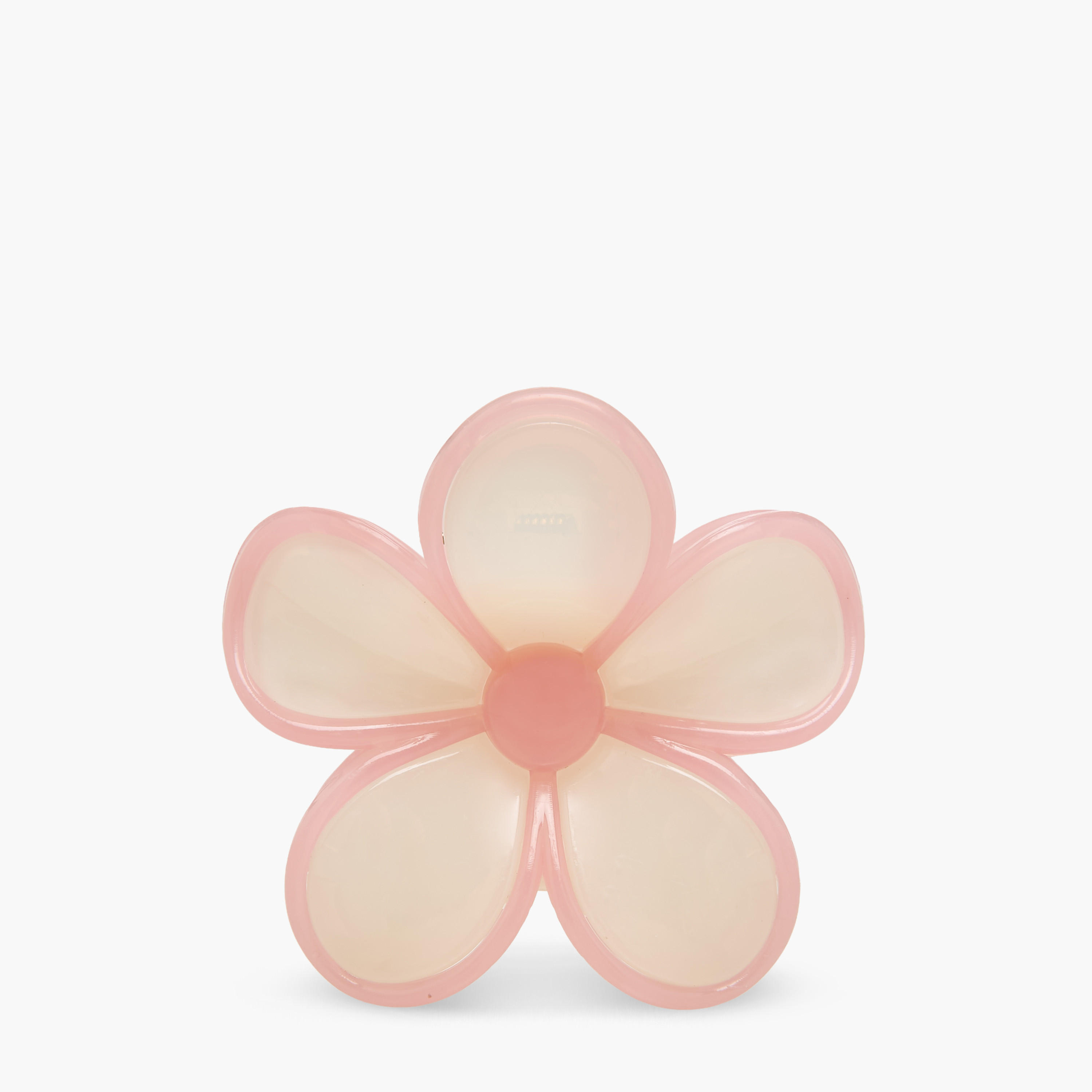 Floral Hair Clamp with Matte Finish-women-hairaccessories-clamps-image-1