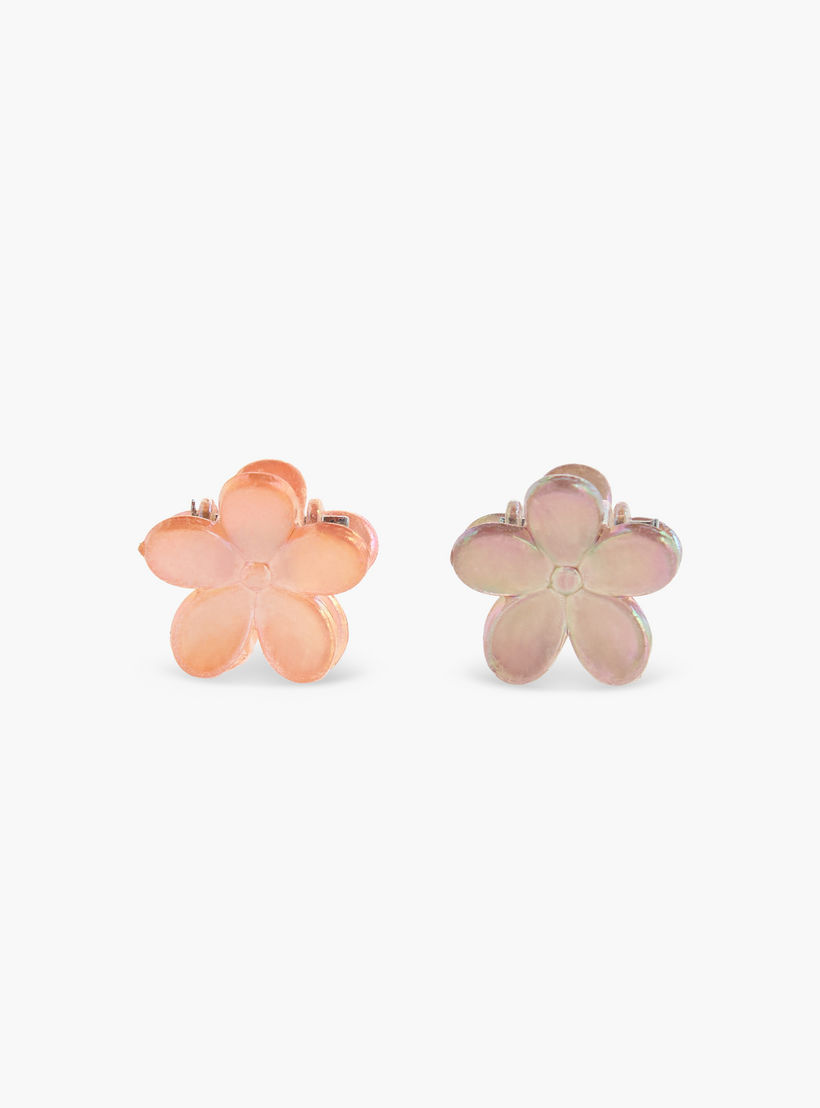 Pack of 10 Floral Hair Clamp-women-hairaccessories-clamps-image-2