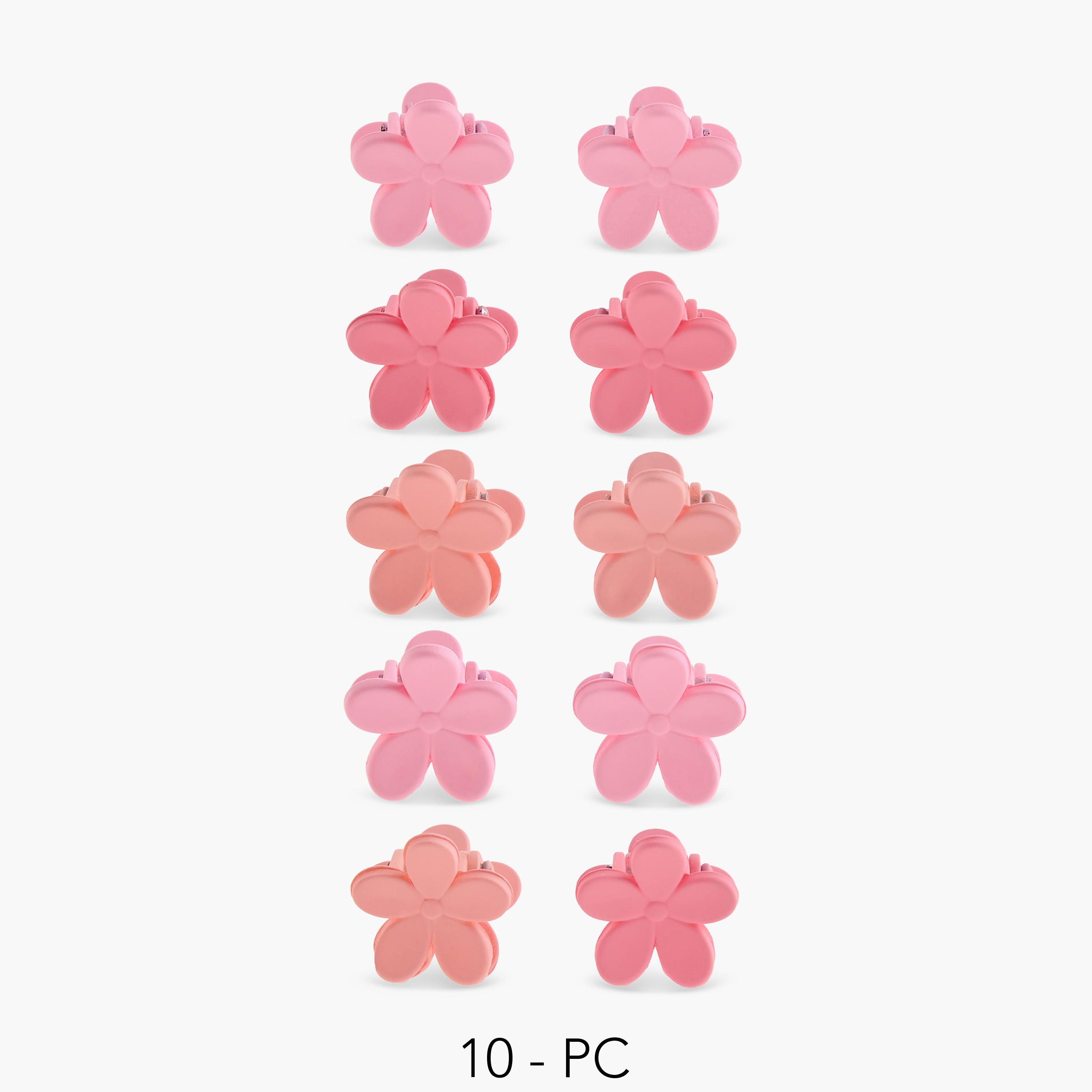Pack of 10 Floral Hair Clamp-women-hairaccessories-clamps-image-1