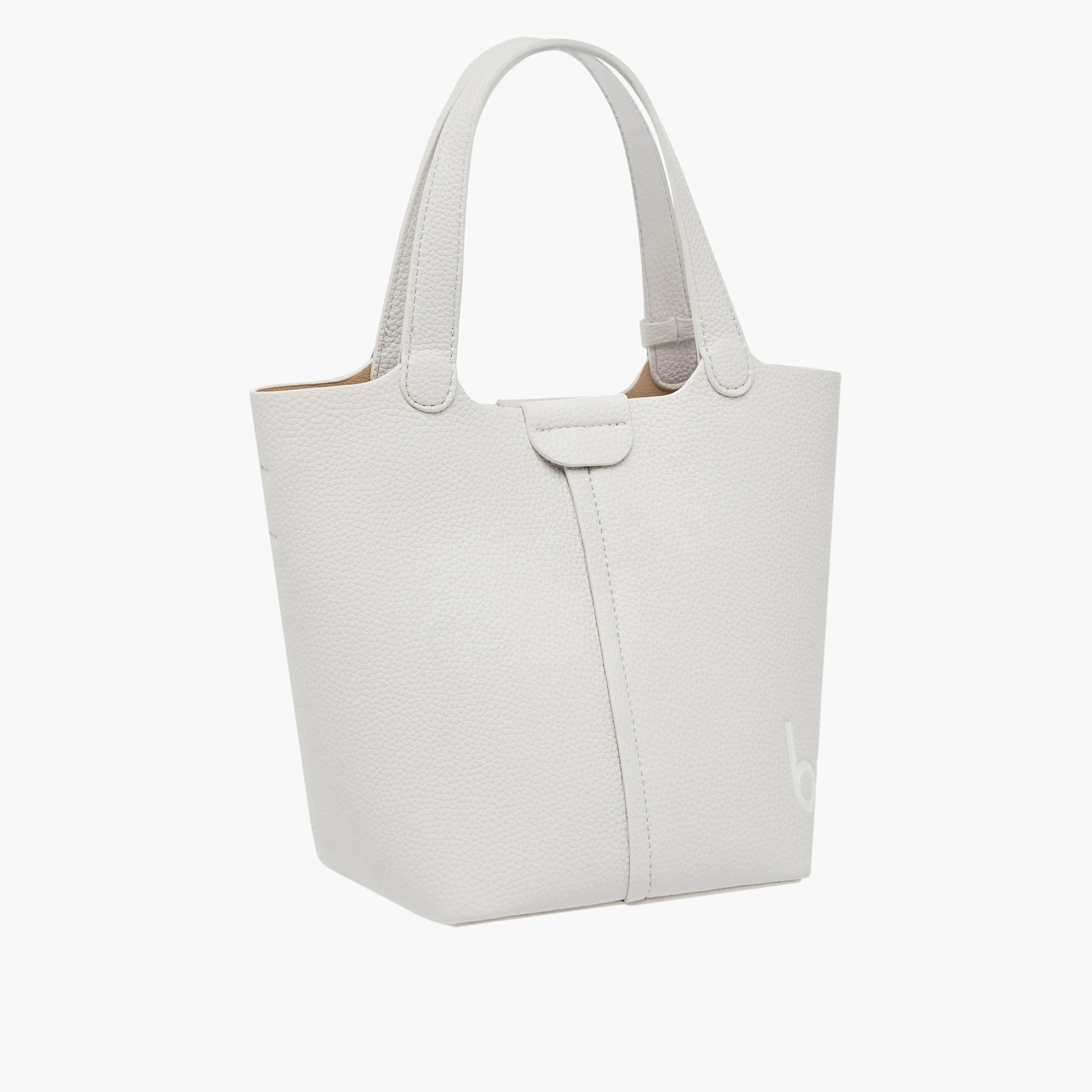 UCB Textured Mini Tote Bag with Bag Charm-women-bagsandwallets-handbags-image-4