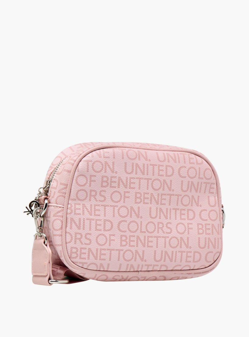 UCB Monogram Print Crossbody Bag with Detachable Strap-women-bagsandwallets-handbags-image-3
