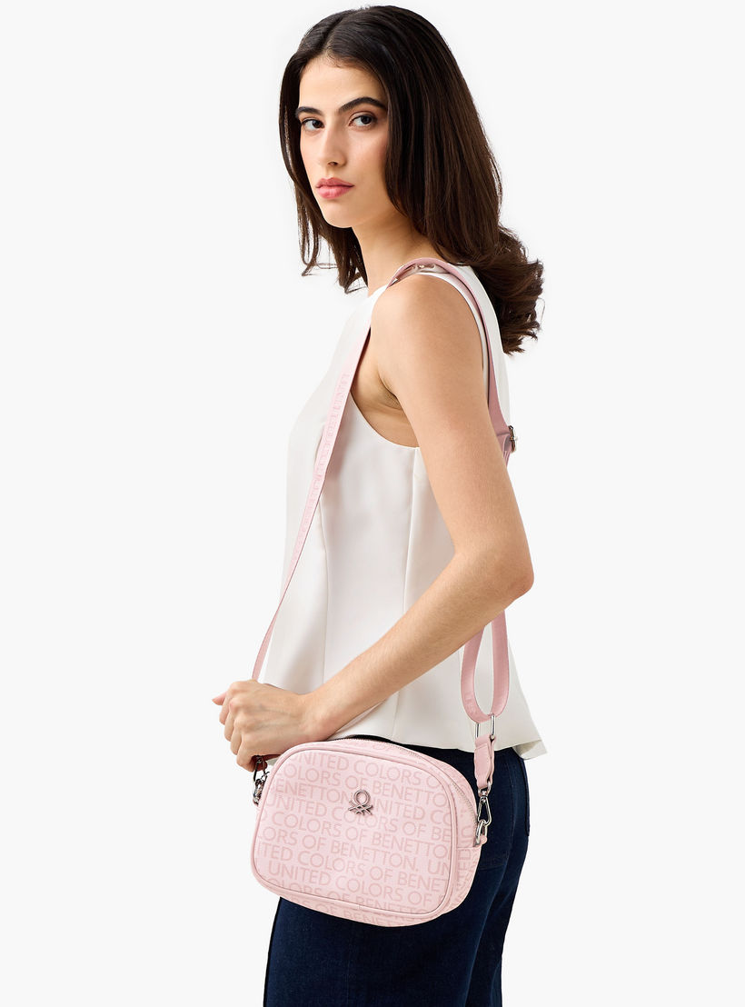 UCB Monogram Print Crossbody Bag with Detachable Strap-women-bagsandwallets-handbags-image-8