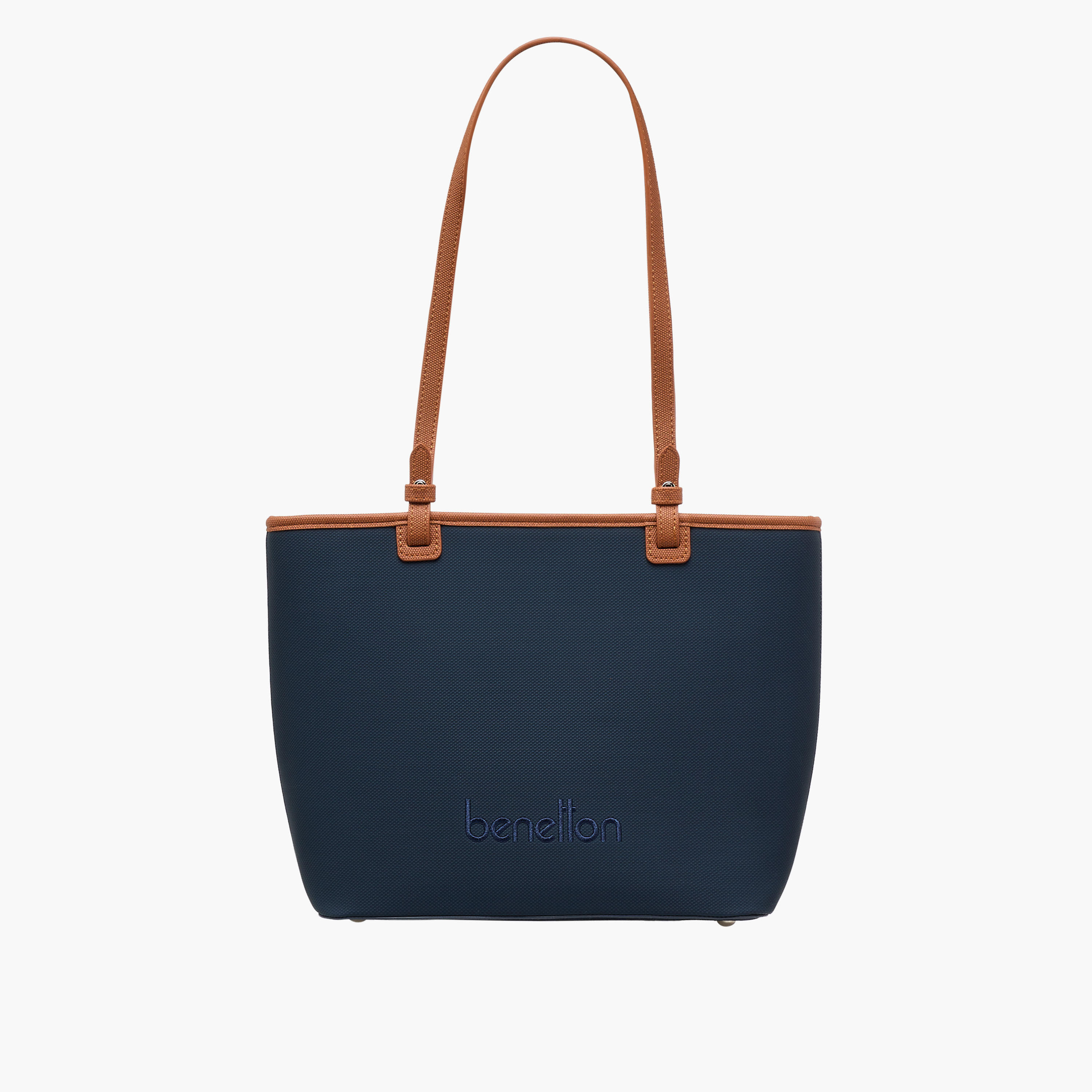 UCB Textured Logo Detail Tote Bag with Handles-women-bagsandwallets-handbags-image-2