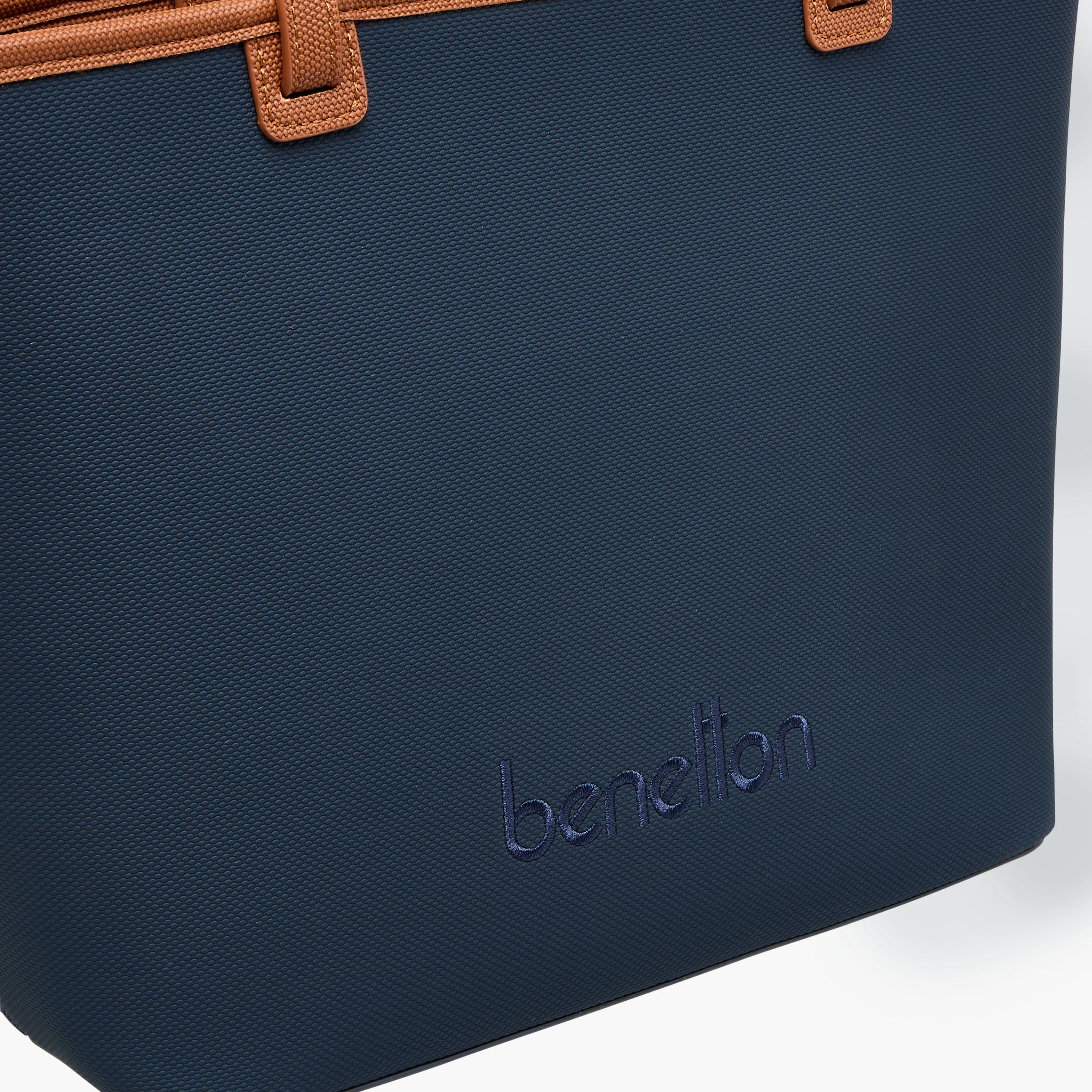 UCB Textured Logo Detail Tote Bag with Handles-women-bagsandwallets-handbags-image-5