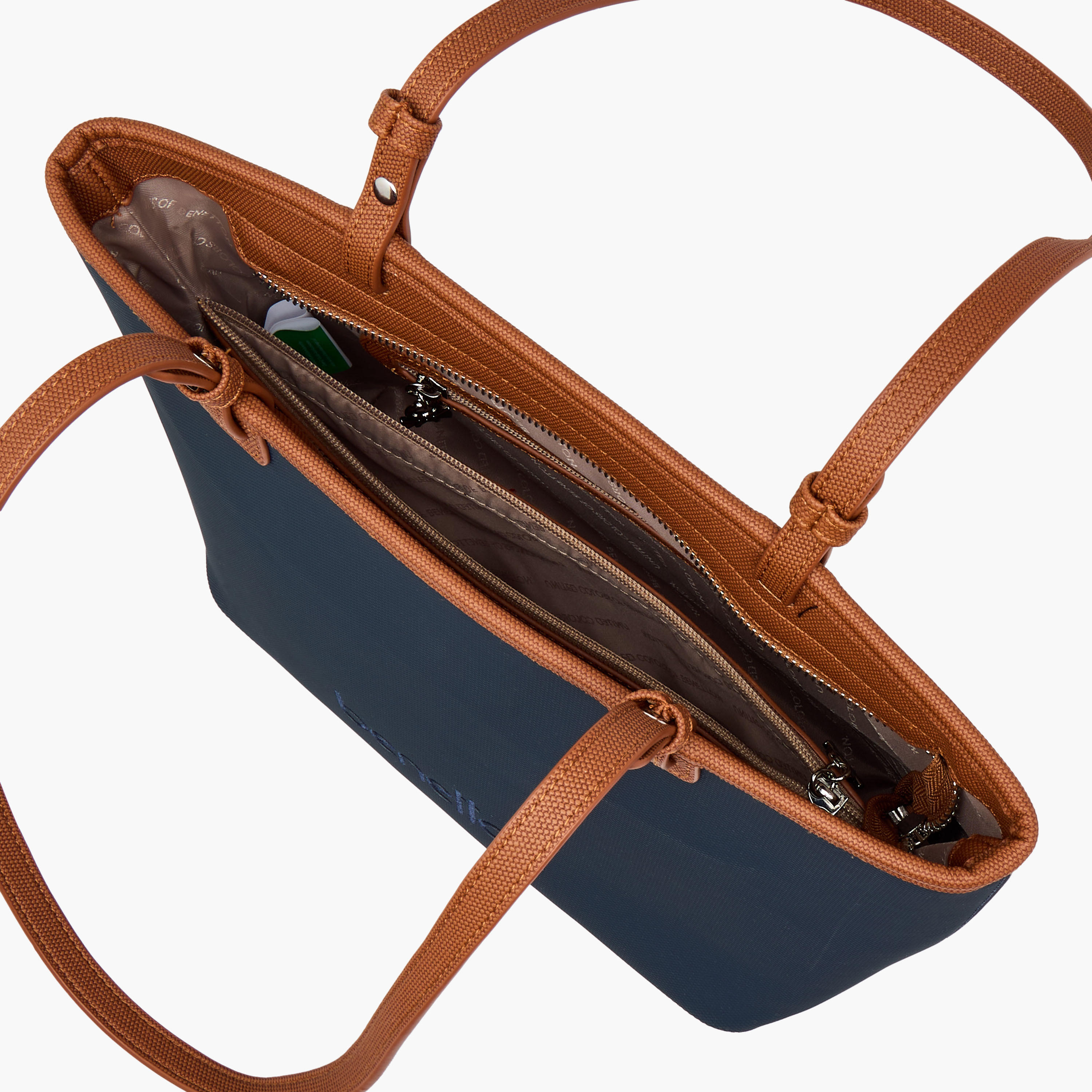 شنطة توت بتفاصيل شعار بارز الملمس مع مقابض من يو سي بي-women-bagsandwallets-handbags-image-8