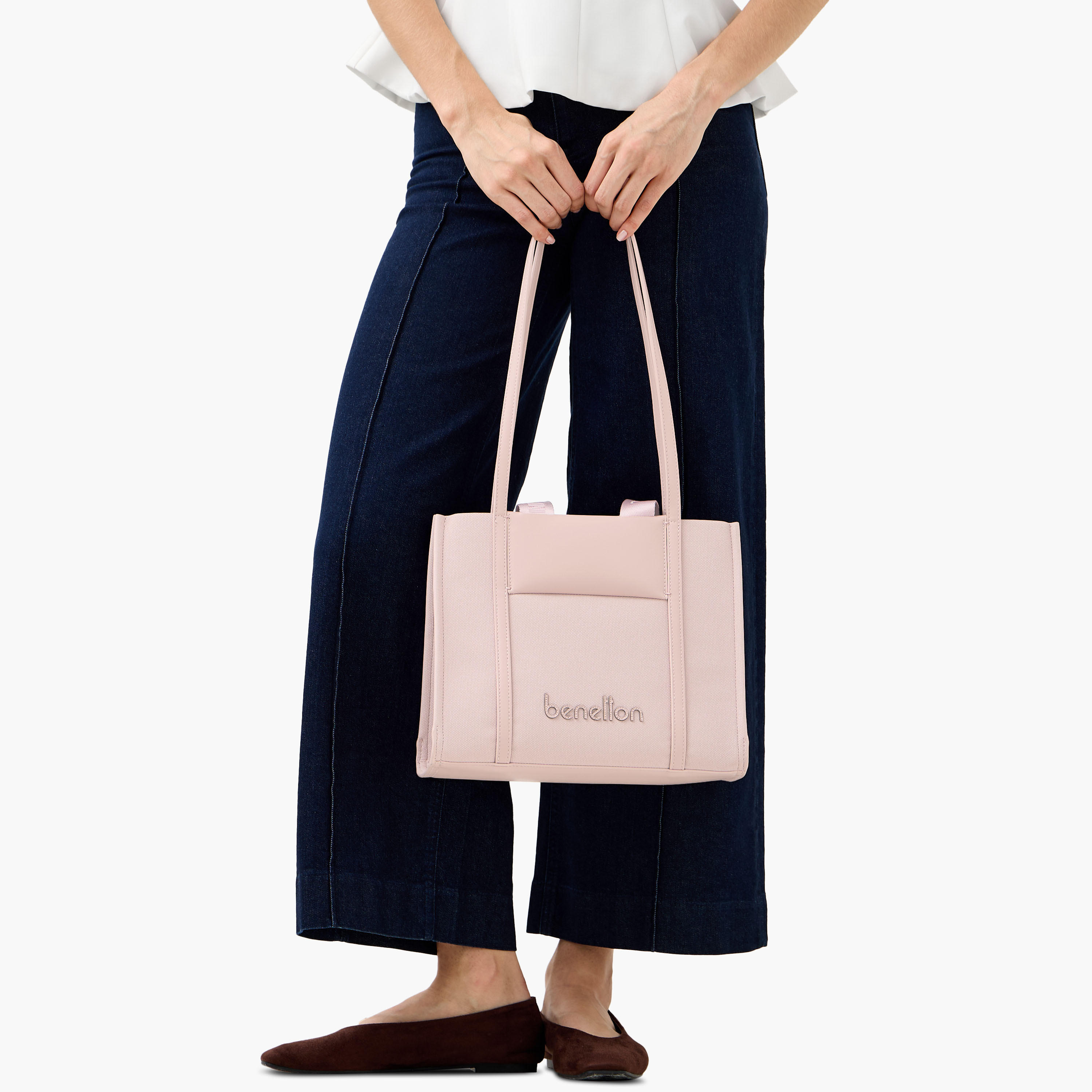 شنطة توتي بارزة الملمس بمقابض مزدوجة من يو سي بي-women-bagsandwallets-handbags-image-2