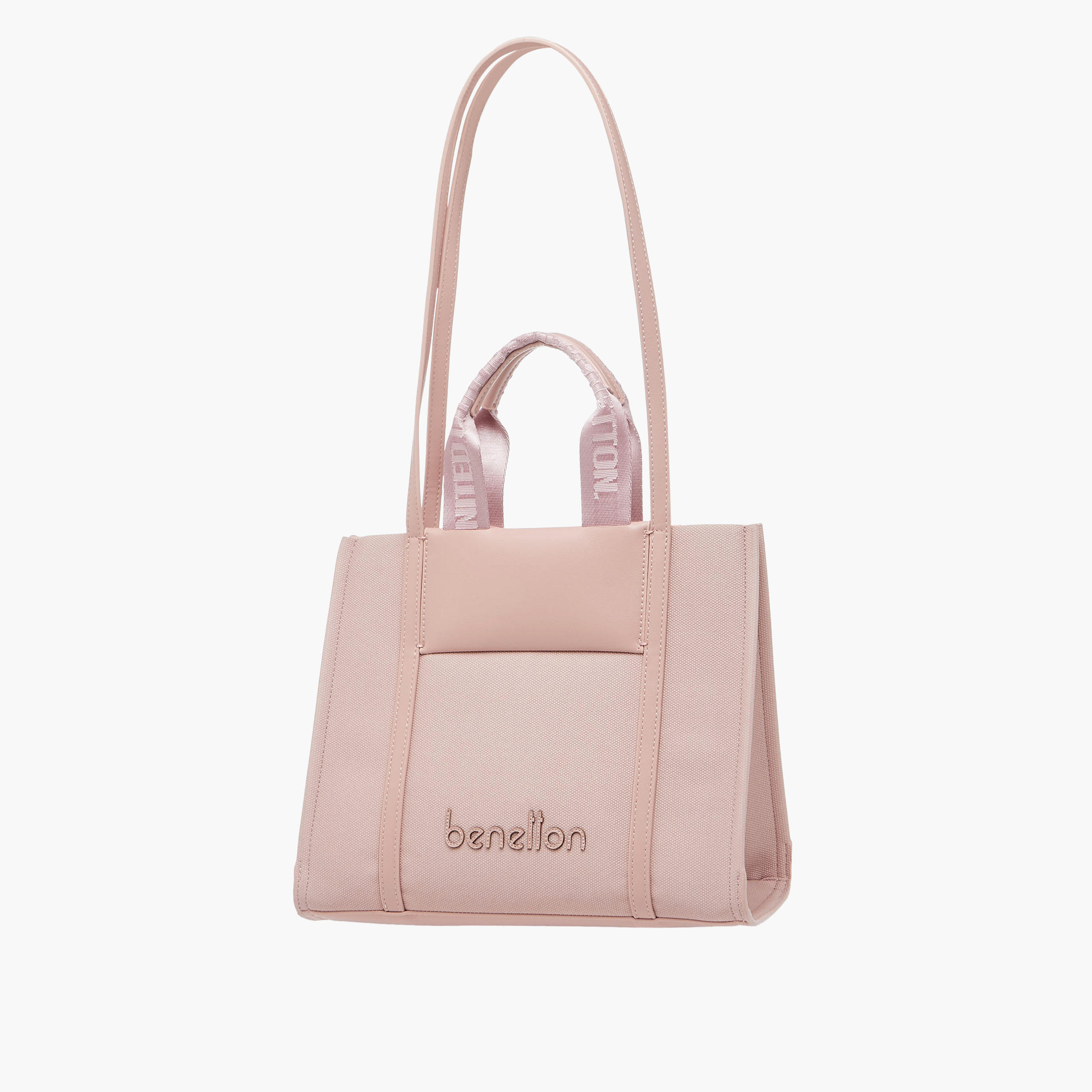 شنطة توتي بارزة الملمس بمقابض مزدوجة من يو سي بي-women-bagsandwallets-handbags-image-3