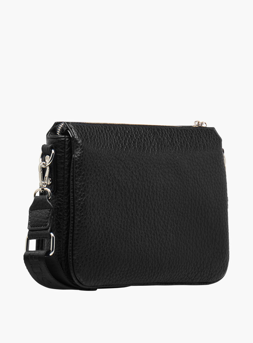 UCB Textured Crossbody Bag with Detachable Strap-women-bagsandwallets-handbags-image-3