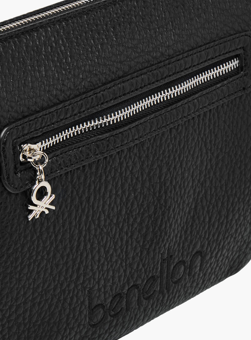 UCB Textured Crossbody Bag with Detachable Strap-women-bagsandwallets-handbags-image-4