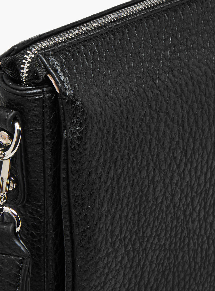 UCB Textured Crossbody Bag with Detachable Strap-women-bagsandwallets-handbags-image-5