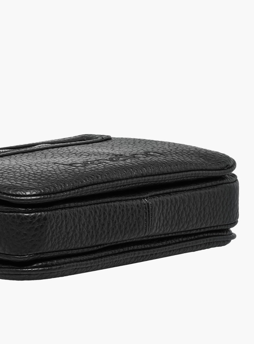 UCB Textured Crossbody Bag with Detachable Strap-women-bagsandwallets-handbags-image-6