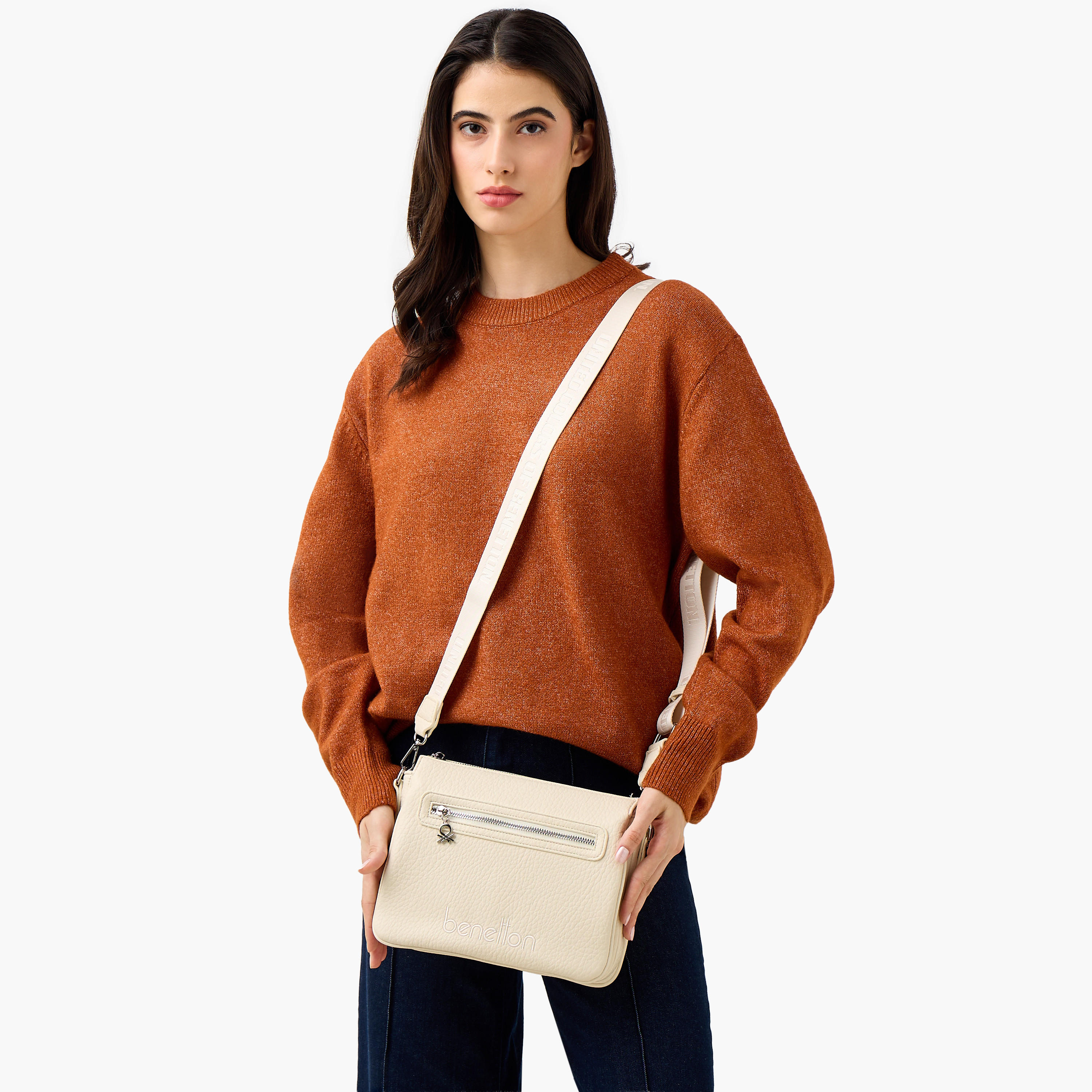 شنطة كروس بودي بارزة الملمس بحزام قابل للتعديل من يو سي بي-women-bagsandwallets-handbags-image-8
