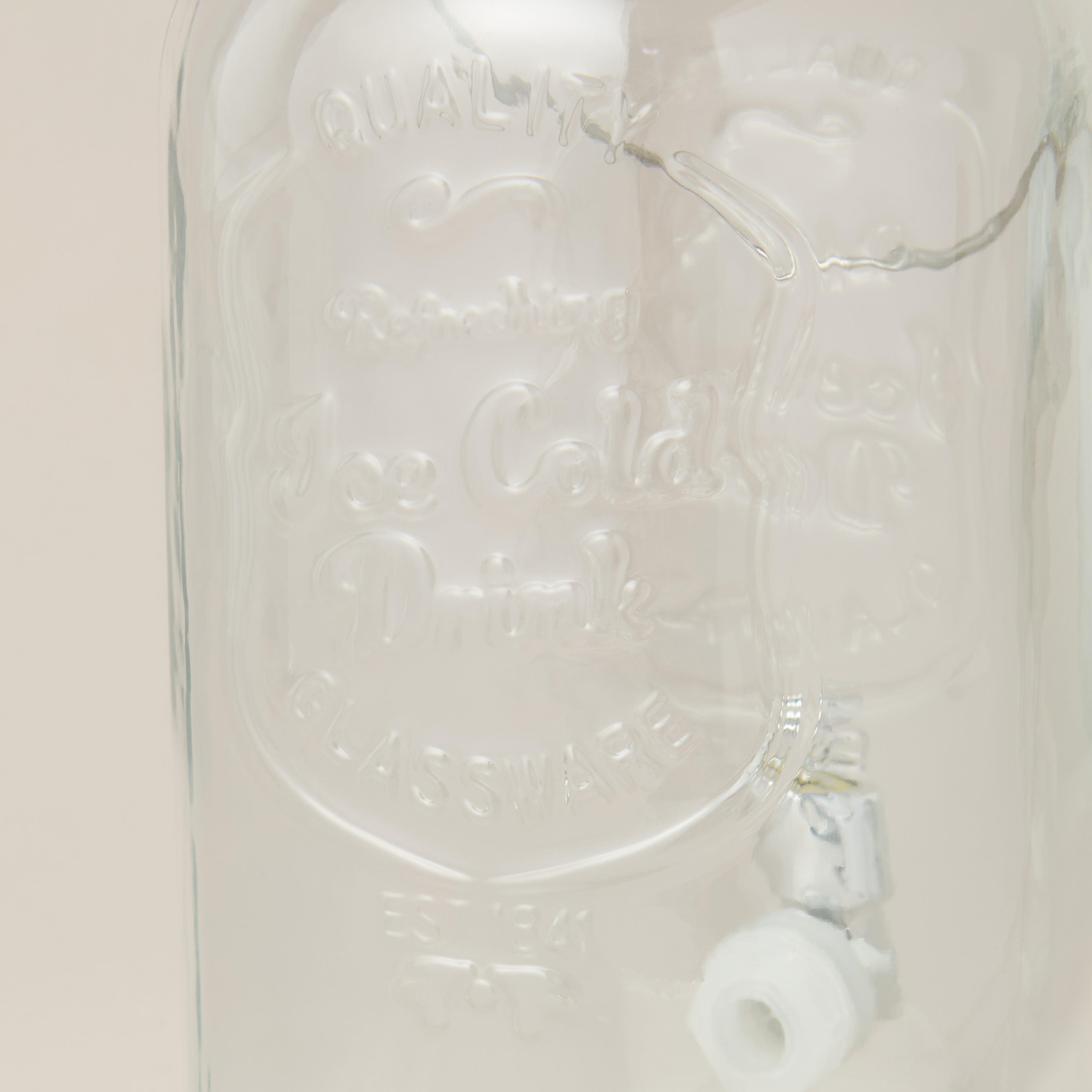 Textured Glass Beverage Dispenser - 3 L-household-dining-drinkserveware-dispensers-image-6