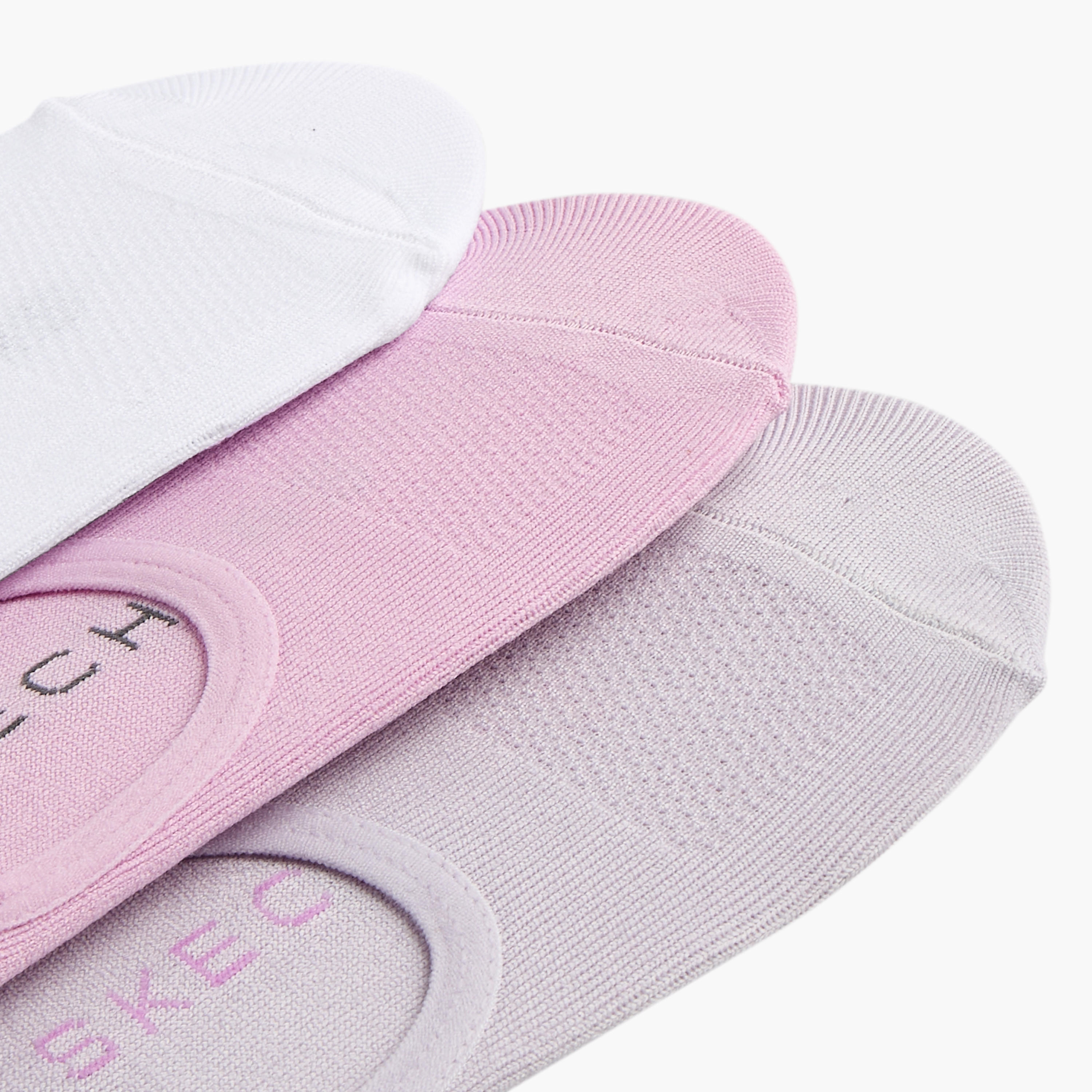 Skechers Solid No Show Sports Socks - Set of 3-women-socksandstockings-image-3