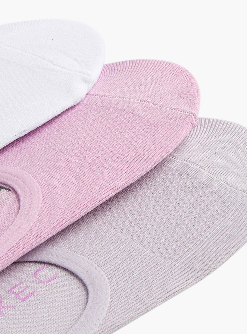 Skechers Solid No Show Sports Socks - Set of 3-women-socksandstockings-image-3