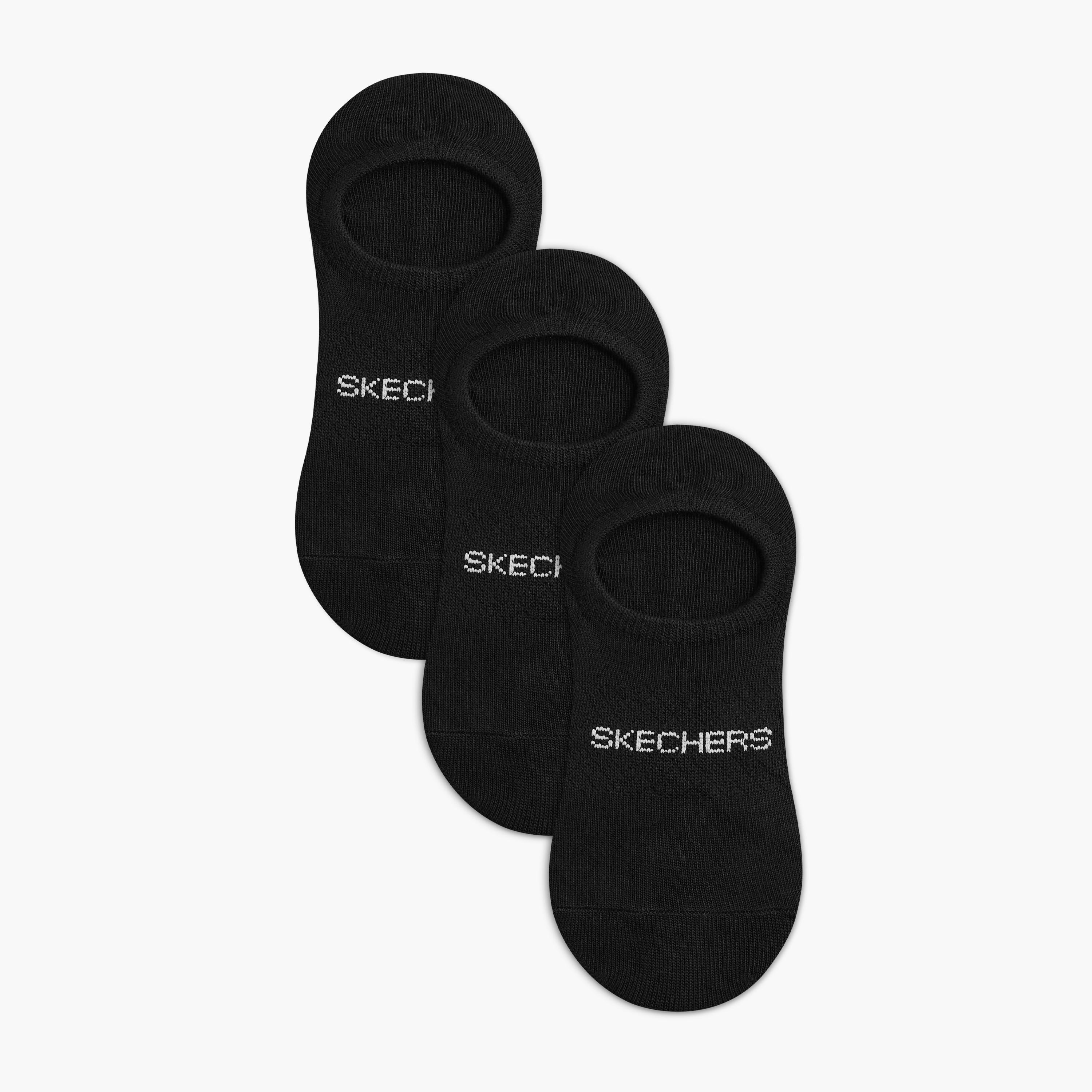 Skechers Textured No Show Socks - Set of 3-women-socksandstockings-image-1
