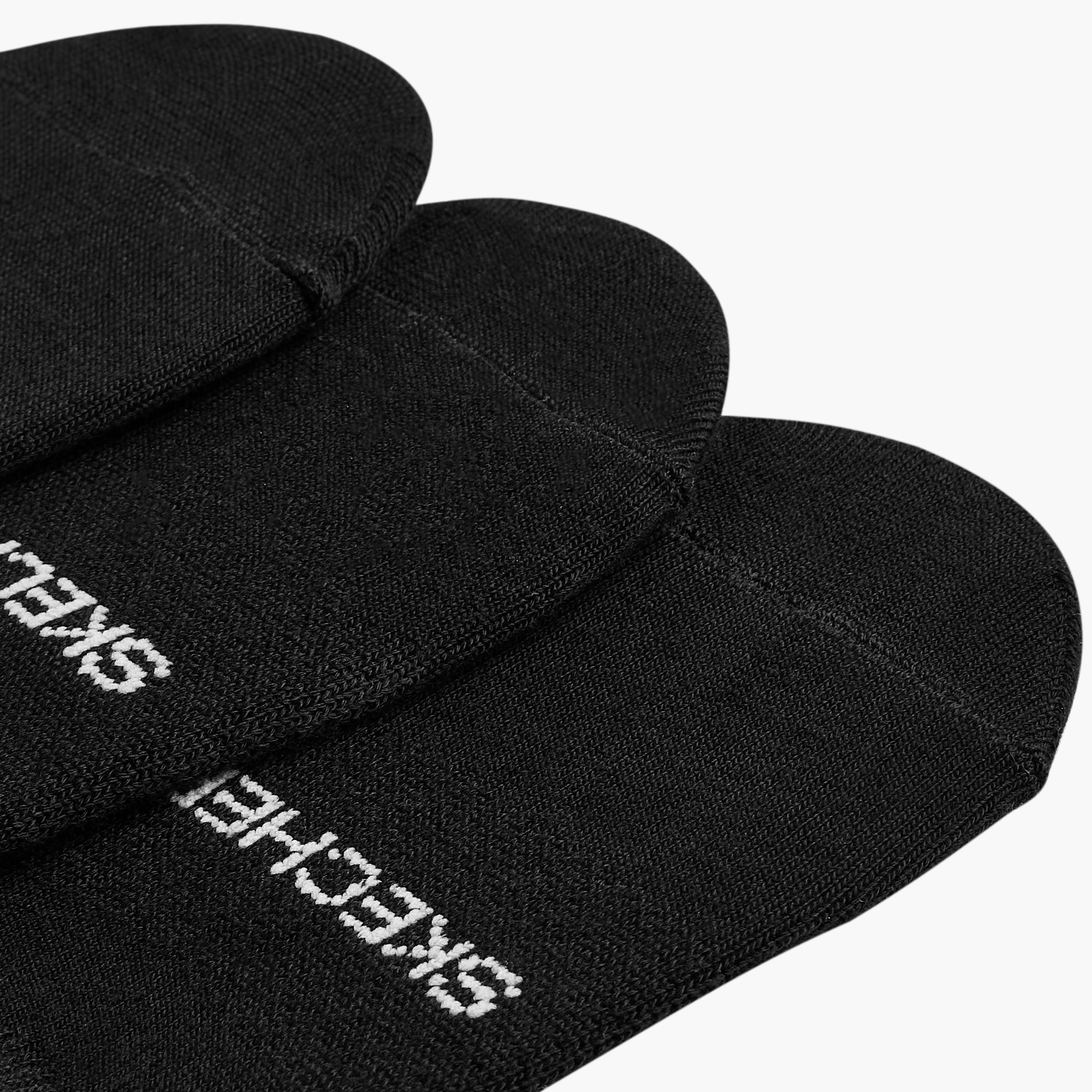 Skechers Textured No Show Socks - Set of 3-women-socksandstockings-image-3