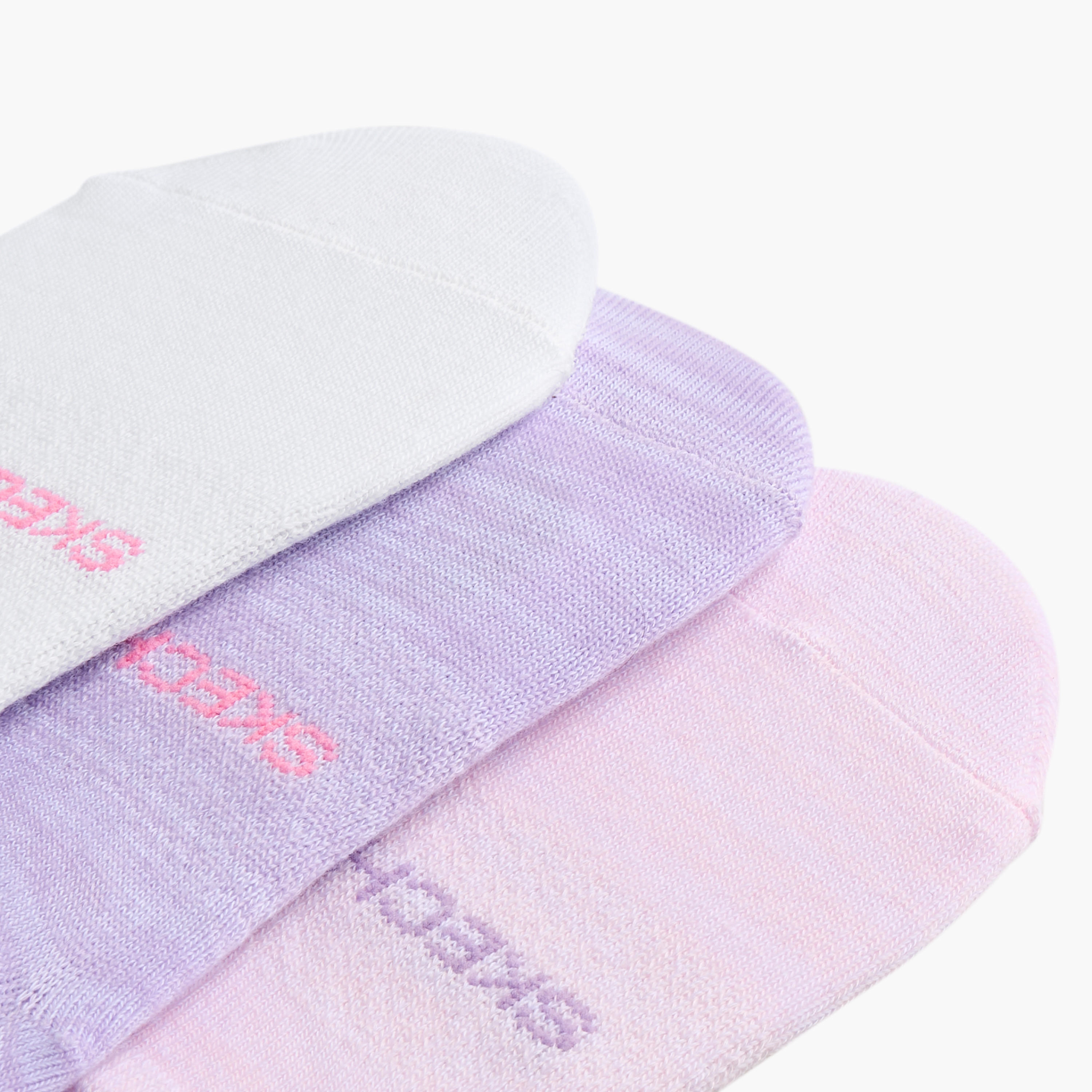 Skechers Solid No Show Sports Socks - Set of 3-women-socksandstockings-image-3