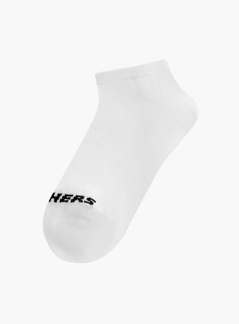 Skechers Solid No Show Sports Socks - Set of 3-girls-accessories-socks-image-2