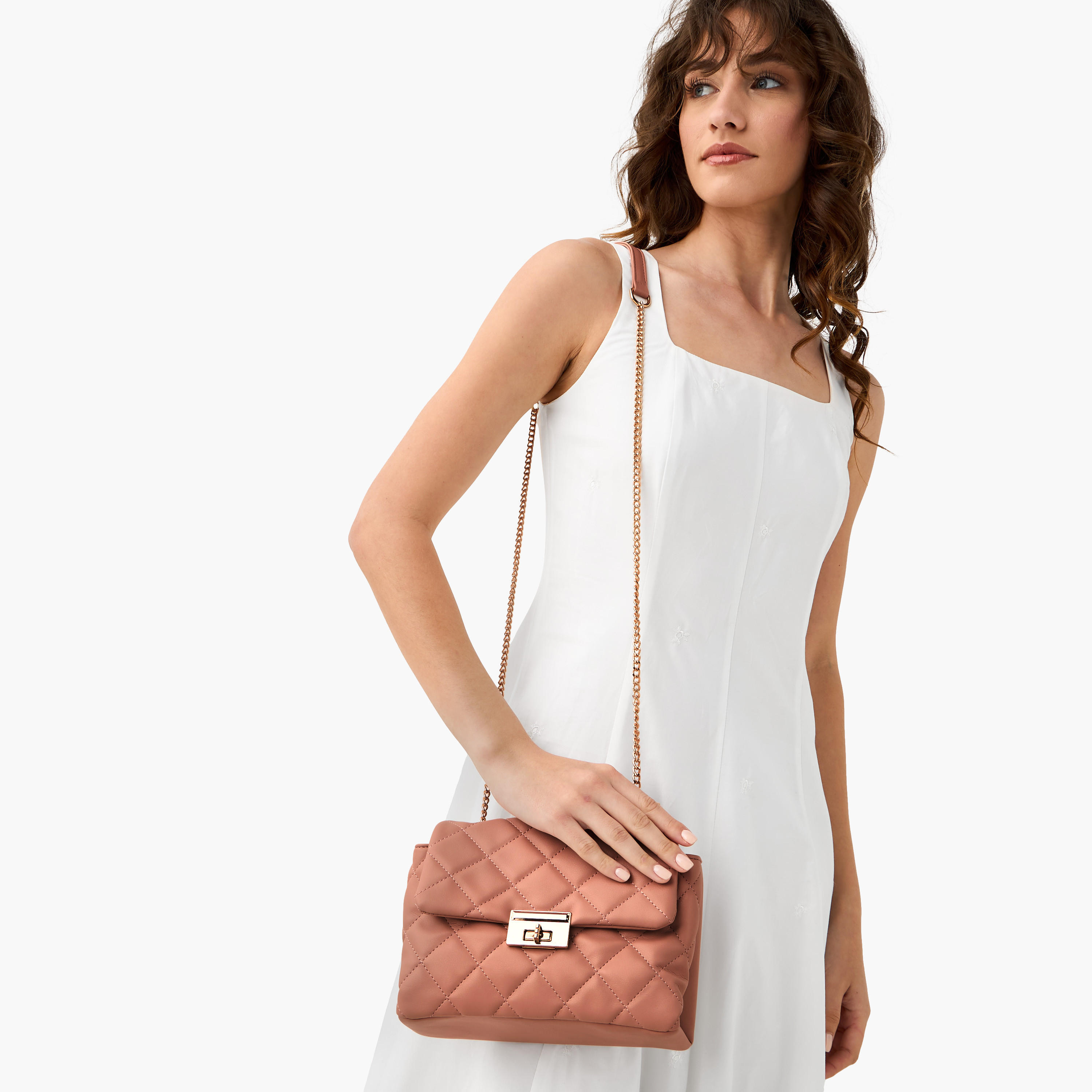 Adore Quilted Crossbody Bag with Twist Lock Closure-women-bagsandwallets-handbags-image-2