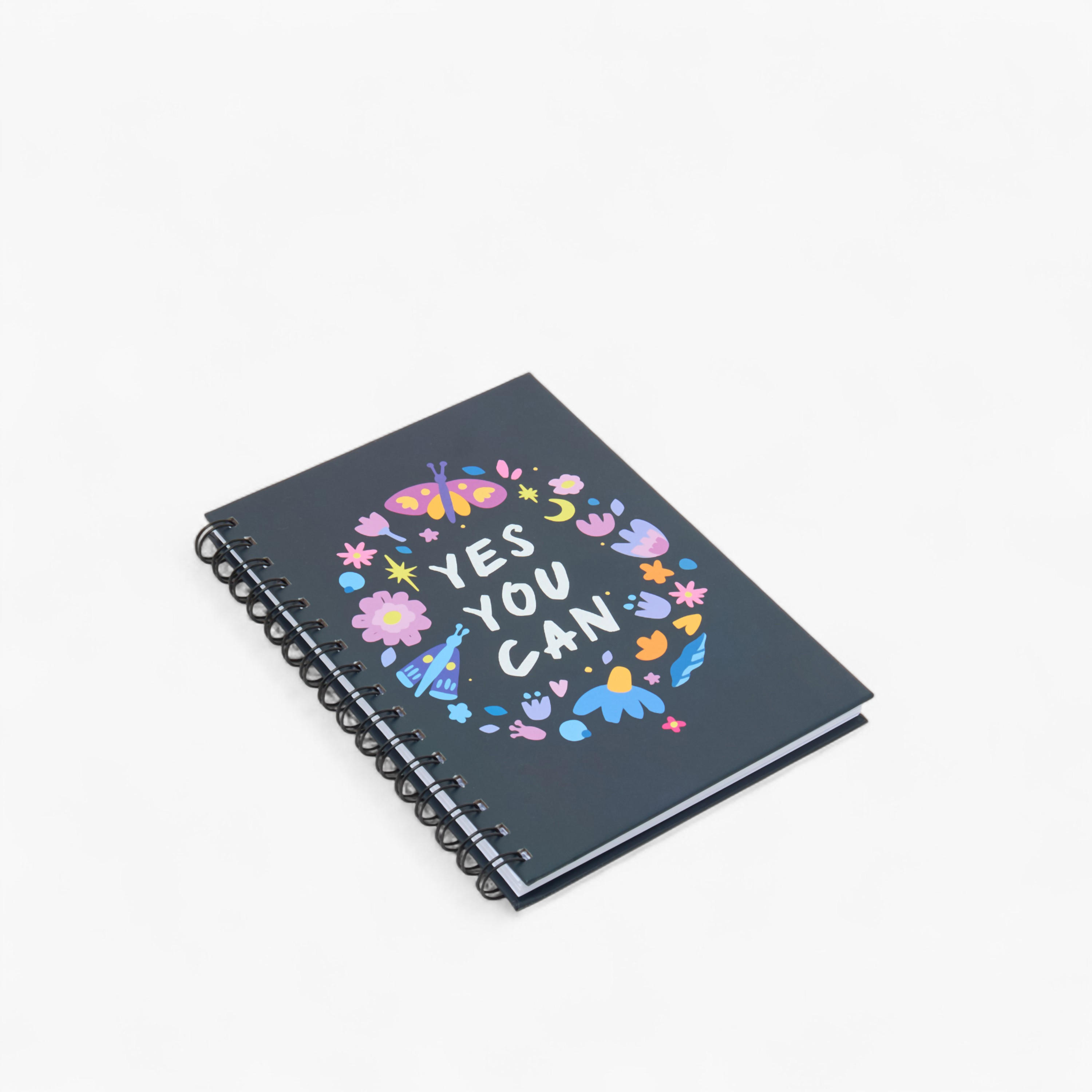 Slogan Print A5 Notebook with Spiral Binding - 80 Pages-school-stationery-notebooks-image-2