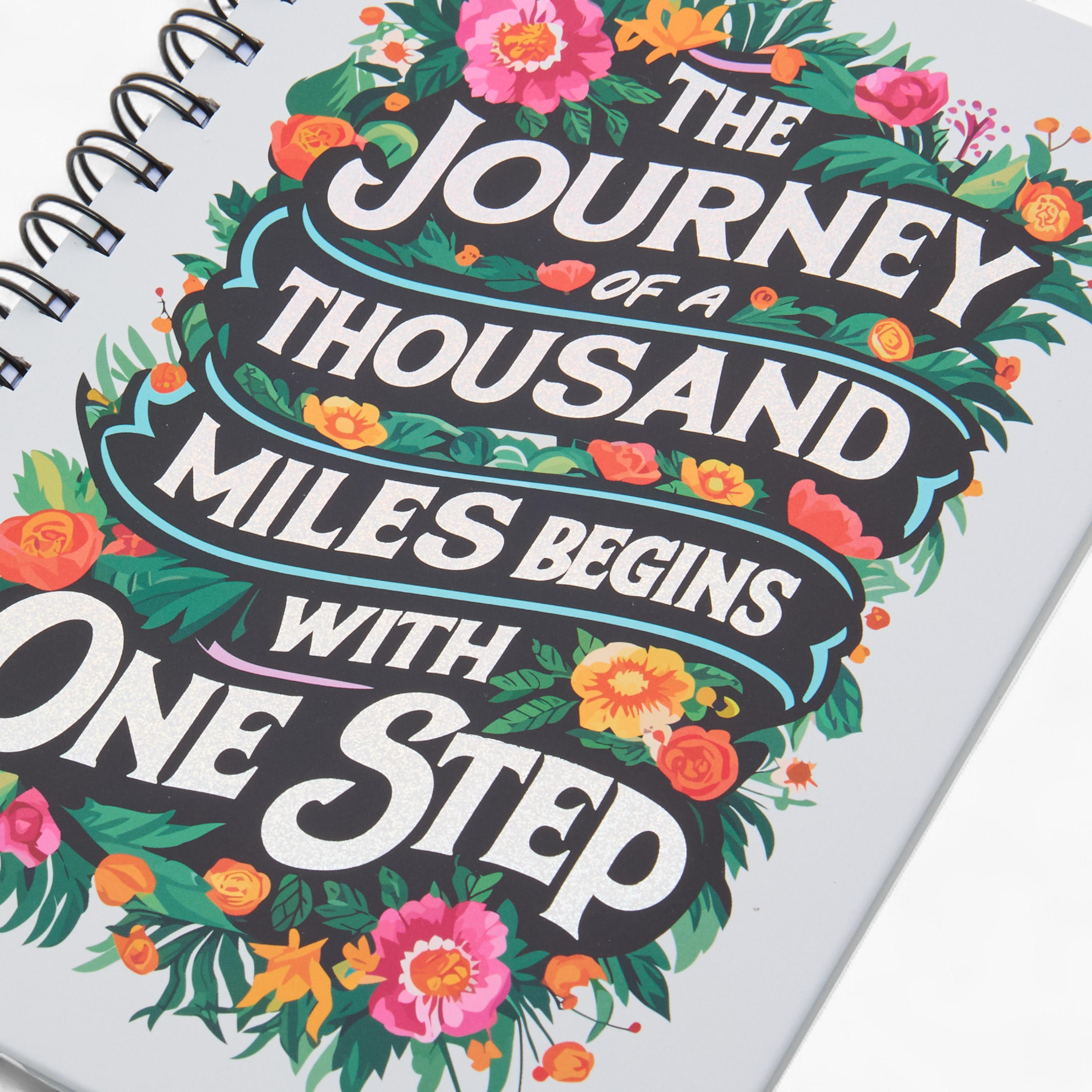 Slogan Print A5 Notebook with Spiral Binding - 80 Pages-school-stationery-notebooks-image-3