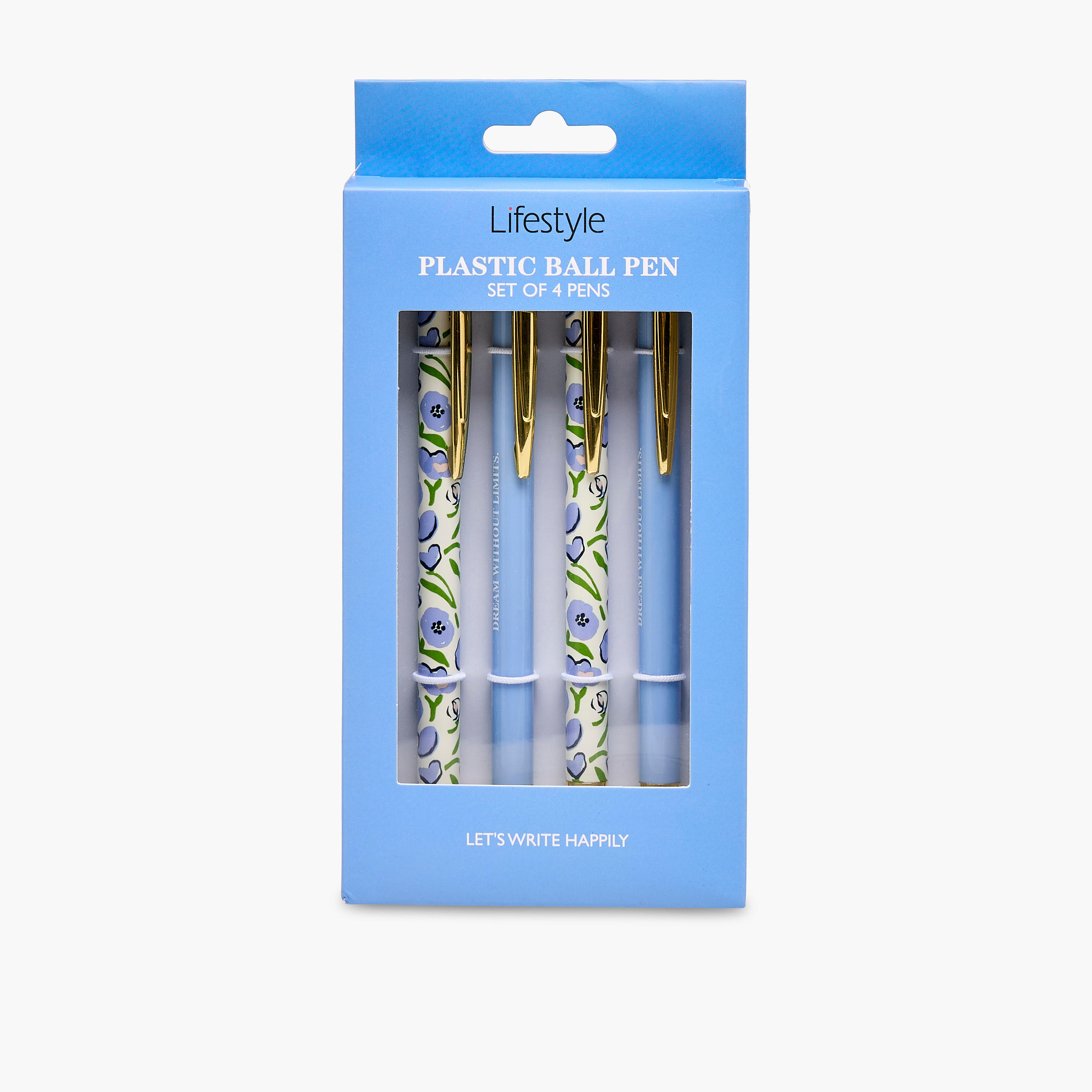 Ball Pen with Assorted Prints - Set of 4-school-stationery-pensandpencils-image-4