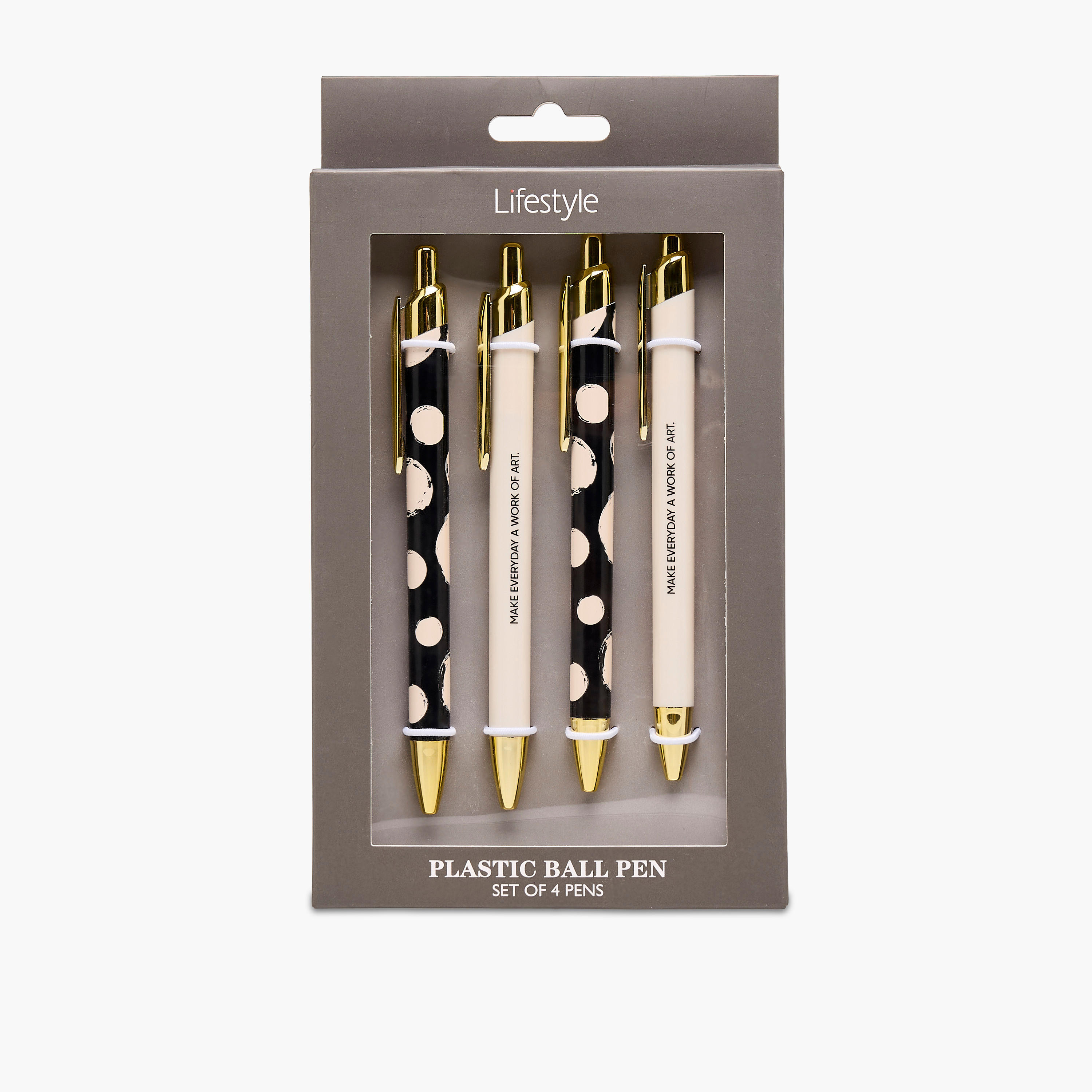 Ball Pen with Assorted Prints - Set of 4-school-stationery-pensandpencils-image-4