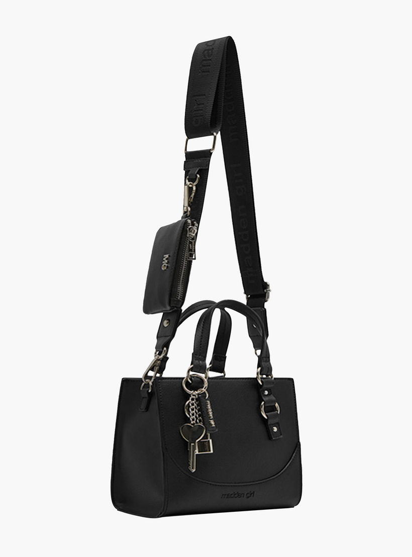 STEVE MADDEN Charm Detail Tote Bag with Pouch-women-bagsandwallets-handbags-image-3
