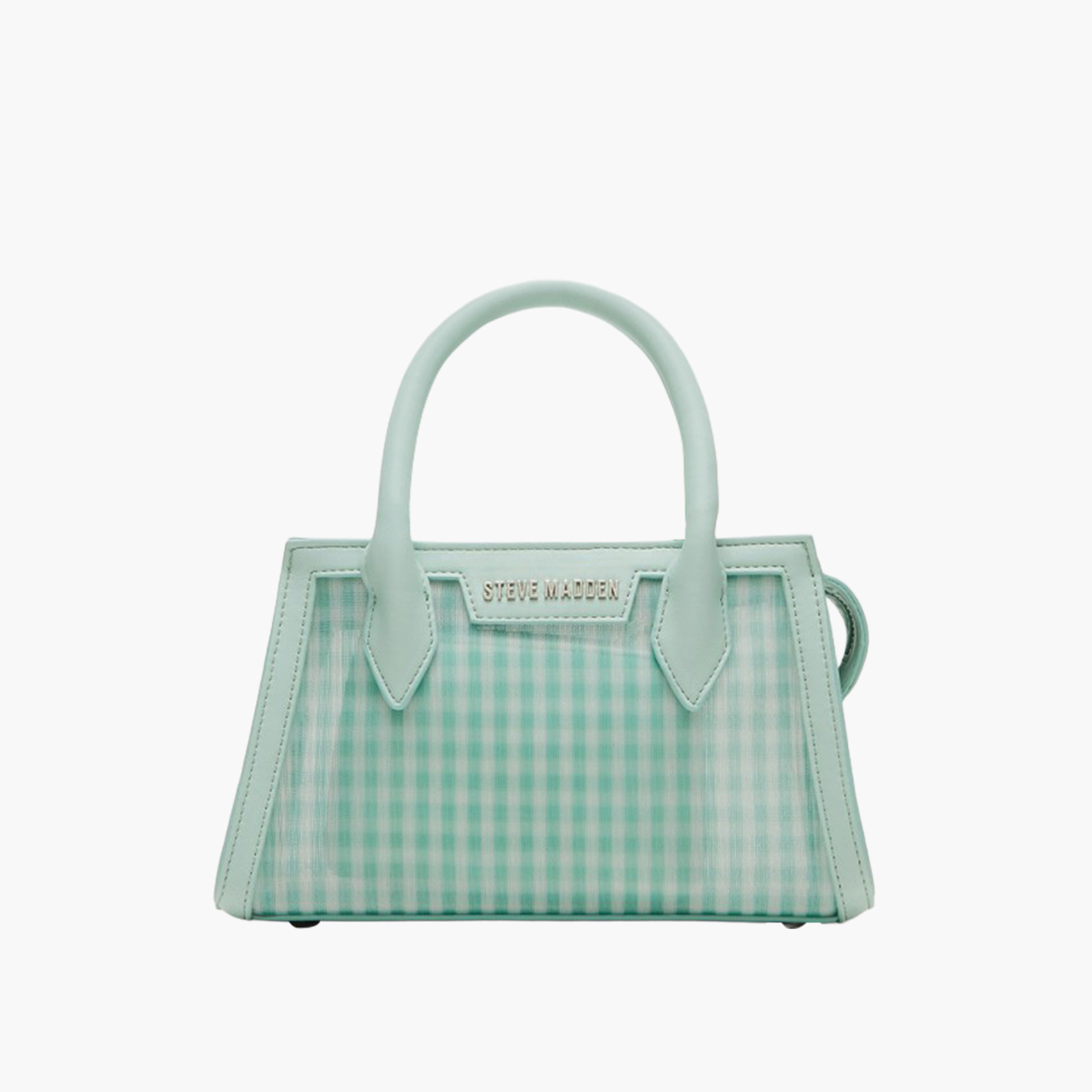 STEVE MADDEN Checked Tote Bag with Pouch-women-bagsandwallets-handbags-image-1