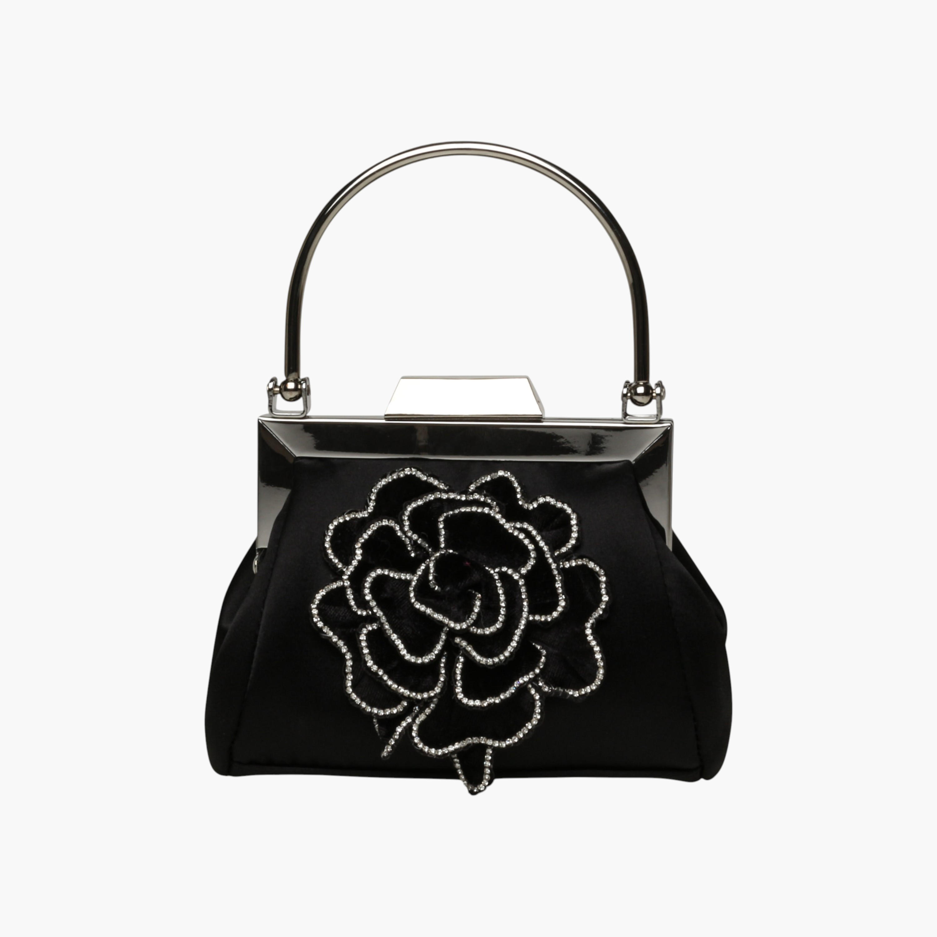STEVE MADDEN Embellished Clutch with Metal Handle-women-bagsandwallets-handbags-image-1