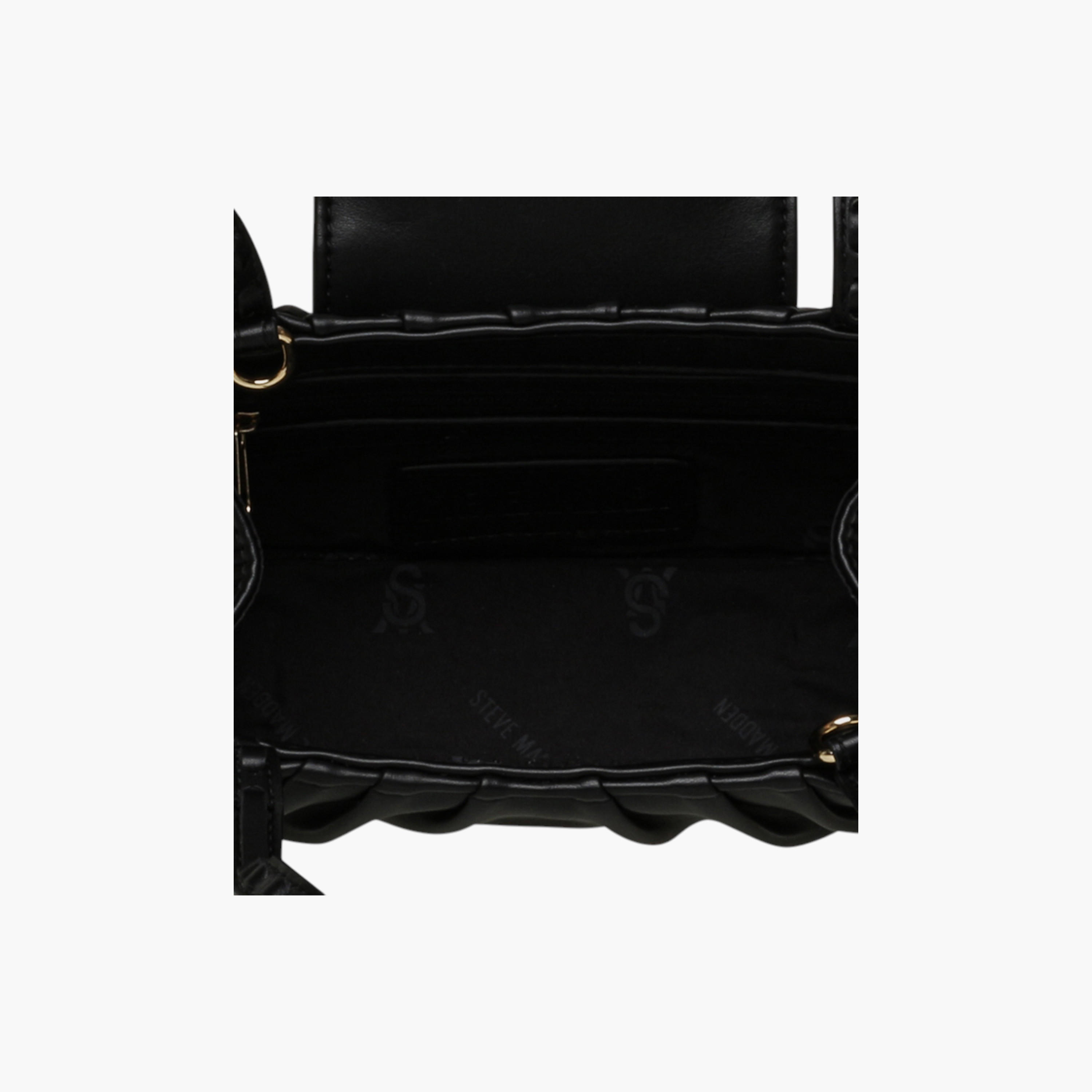 STEVE MADDEN Ruched Accent Shoulder Bag with Button Closure-women-bagsandwallets-handbags-image-3
