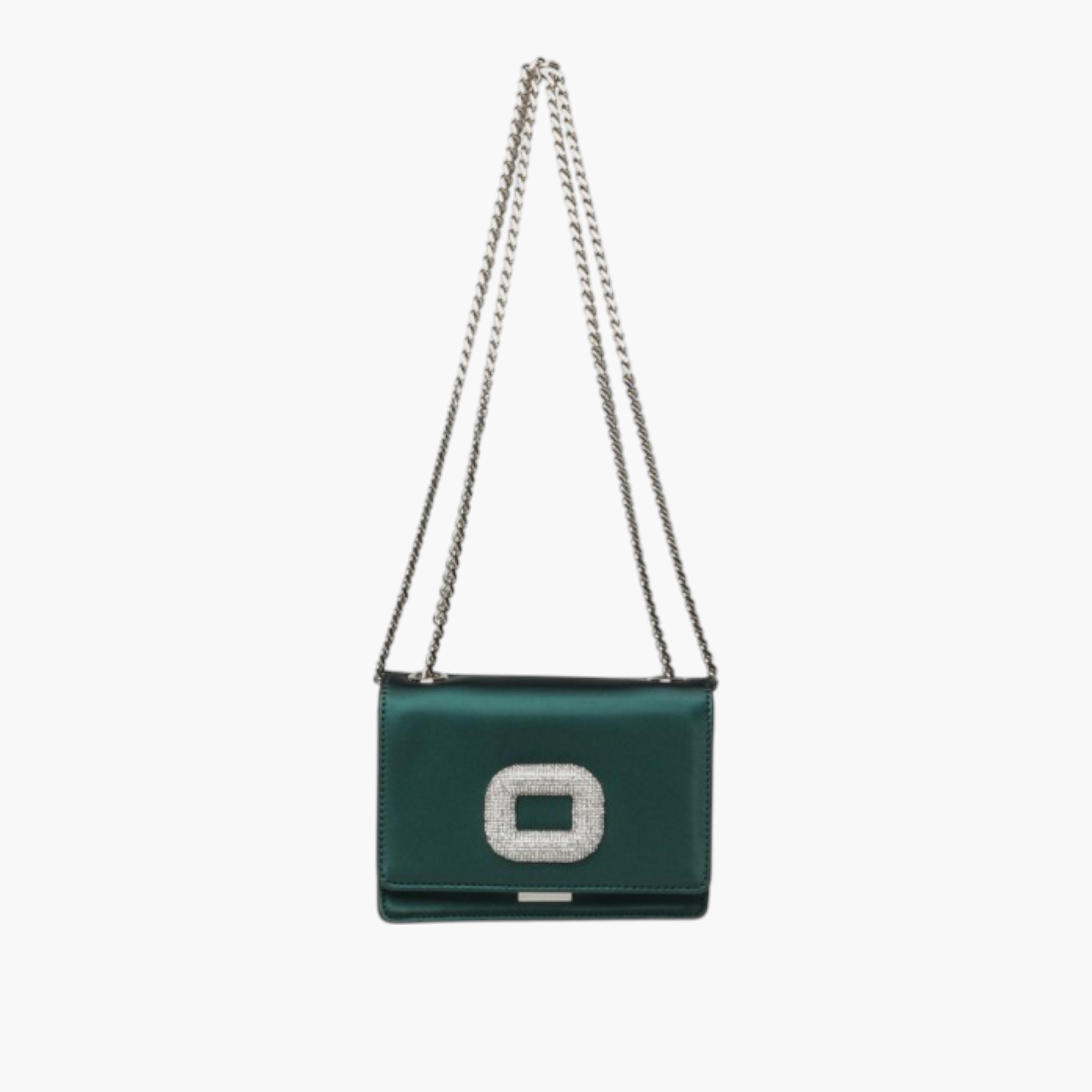 STEVE MADDEN Embellished Buckle Crossbody Bag with Chain Strap-women-bagsandwallets-handbags-image-1