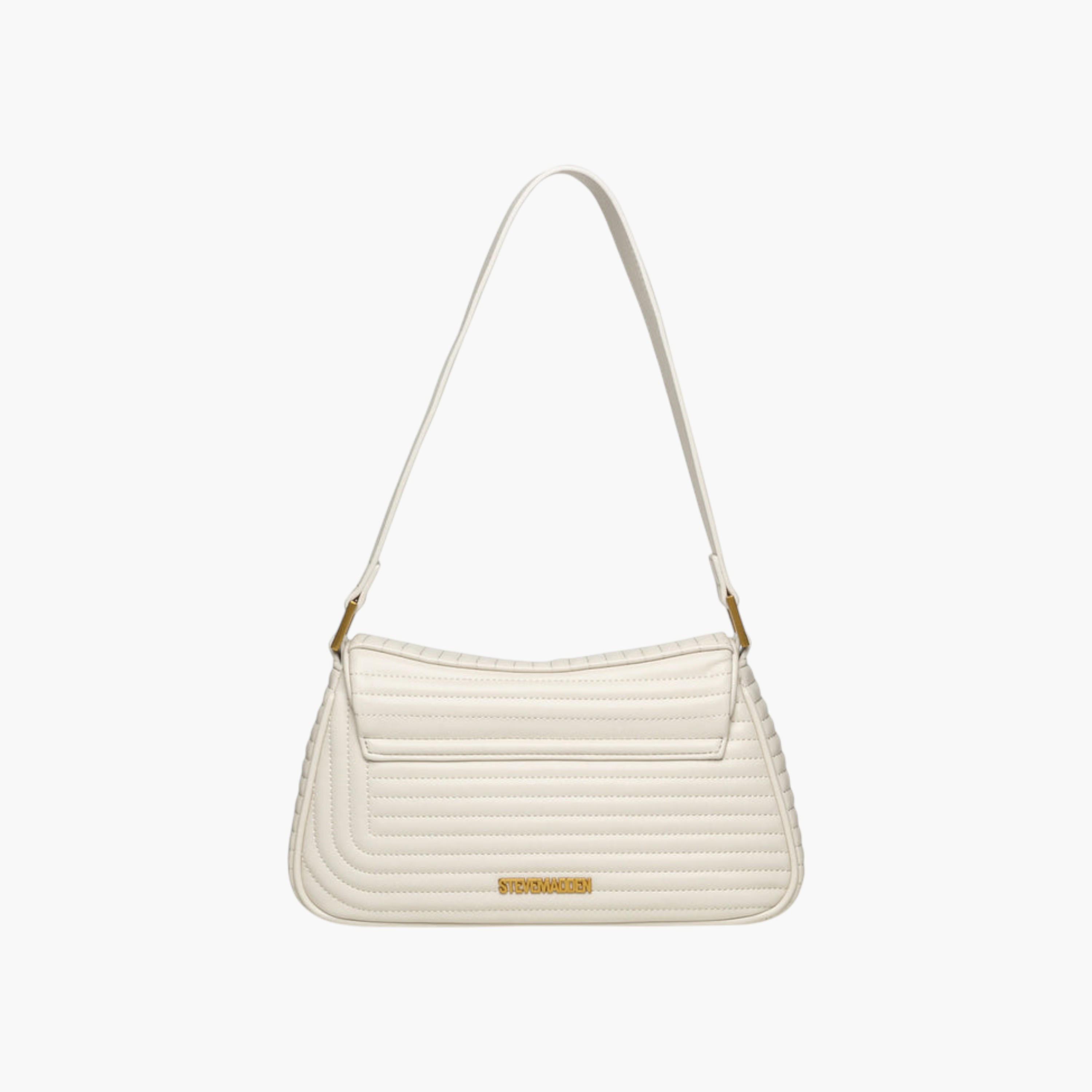 STEVE MADDEN Quilted Shoulder Bag with Button Closure-women-bagsandwallets-handbags-image-2