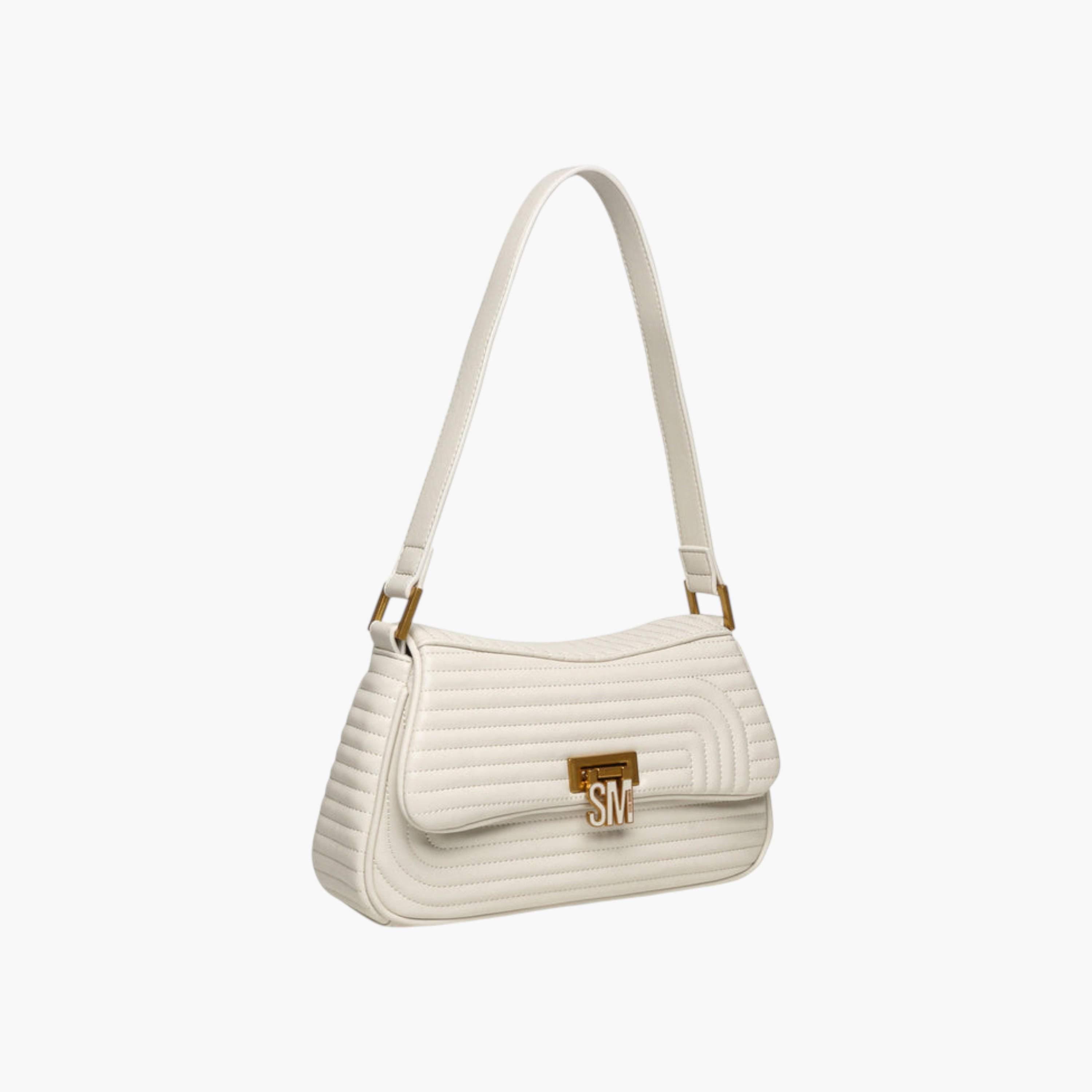 STEVE MADDEN Quilted Shoulder Bag with Button Closure-women-bagsandwallets-handbags-image-4