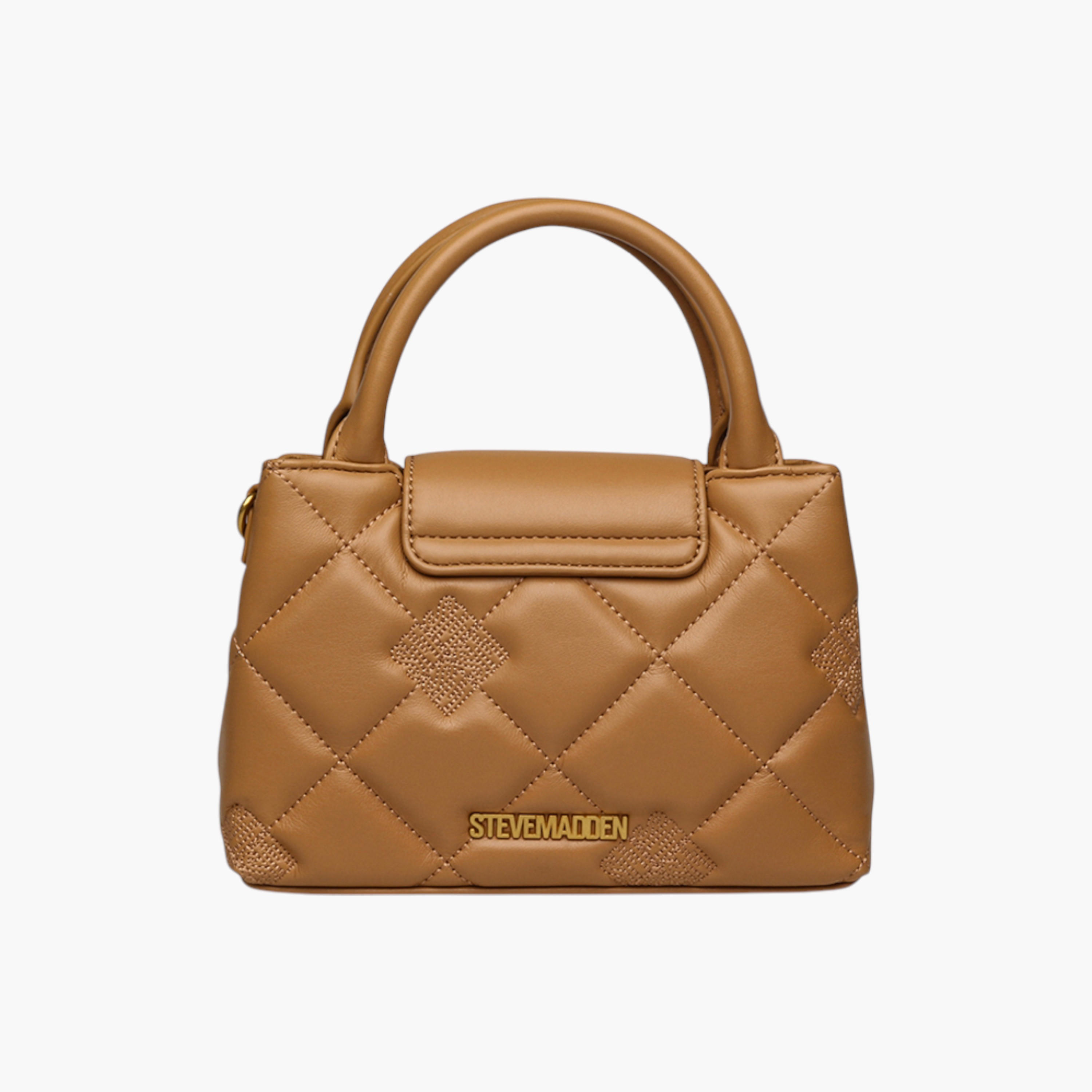 STEVE MADDEN Quilted Tote Bag with Grab Handle and Button Closure-women-bagsandwallets-handbags-image-2