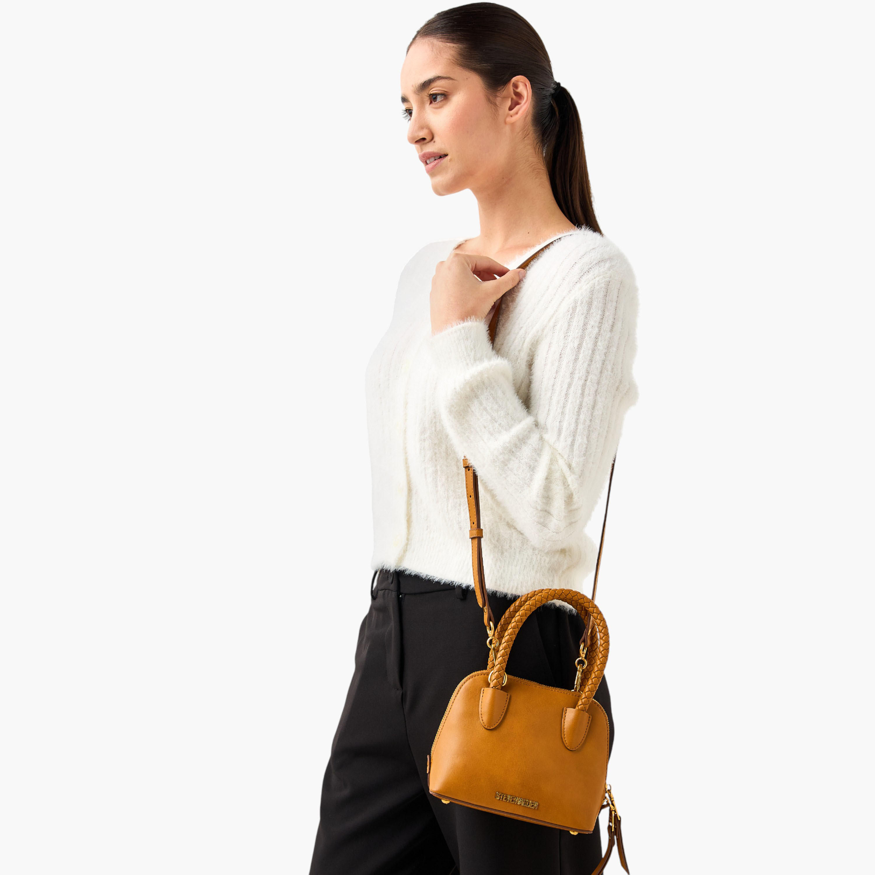 شنطة كروس بودي بمقبض مضفّر وسحاب إغلاق من ستيف مادن-women-bagsandwallets-handbags-image-8