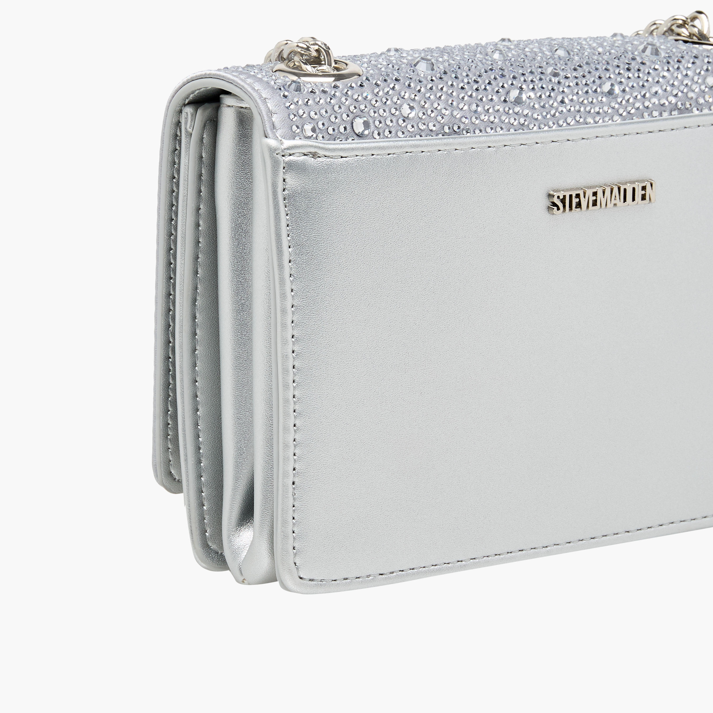 STEVE MADDEN Embellished Crossbody Bag with Chain Strap-women-bagsandwallets-handbags-image-6