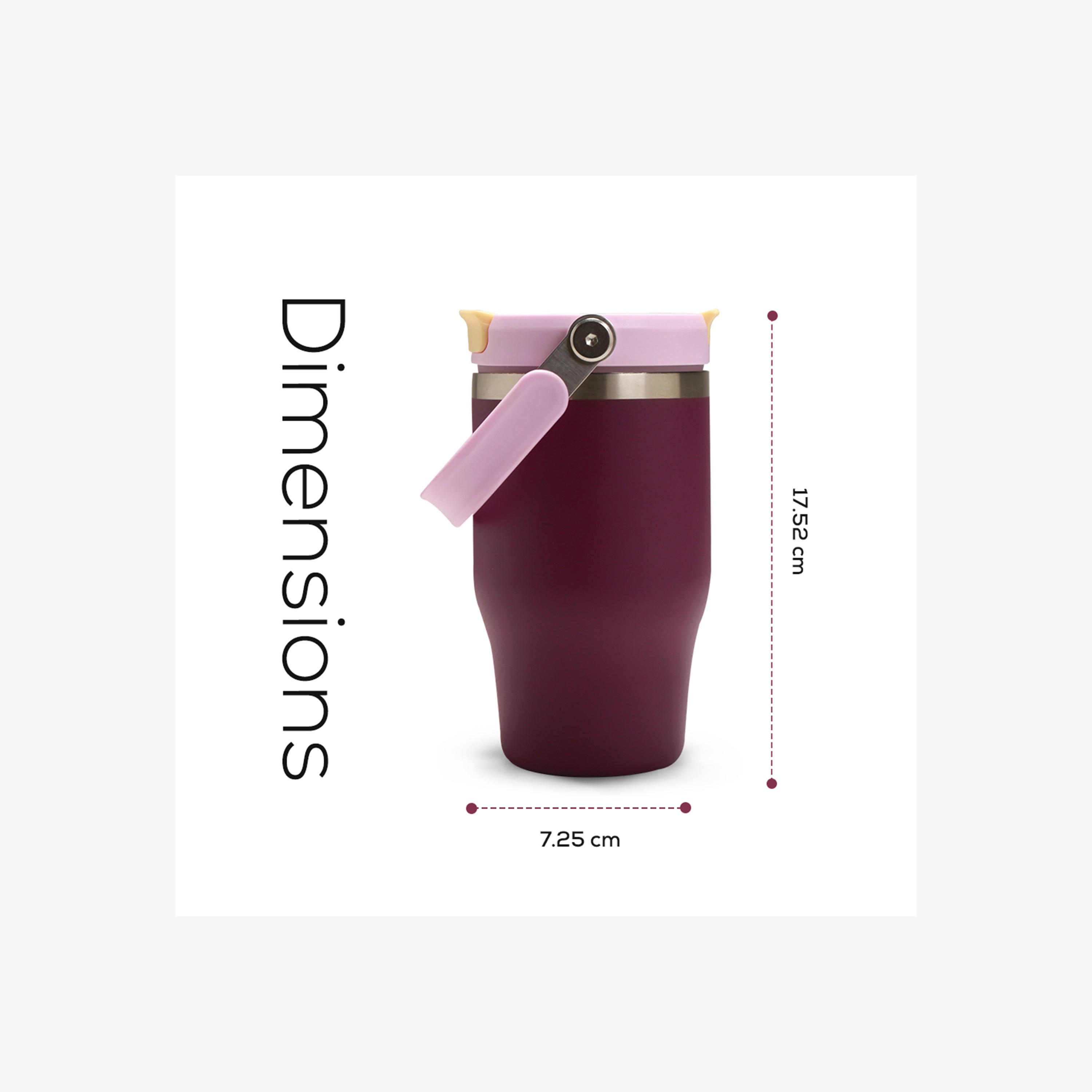 Hydrobrew Vacuum Insulated Sipper Tumbler with Handle - 500 ml-school-waterbottles-image-4