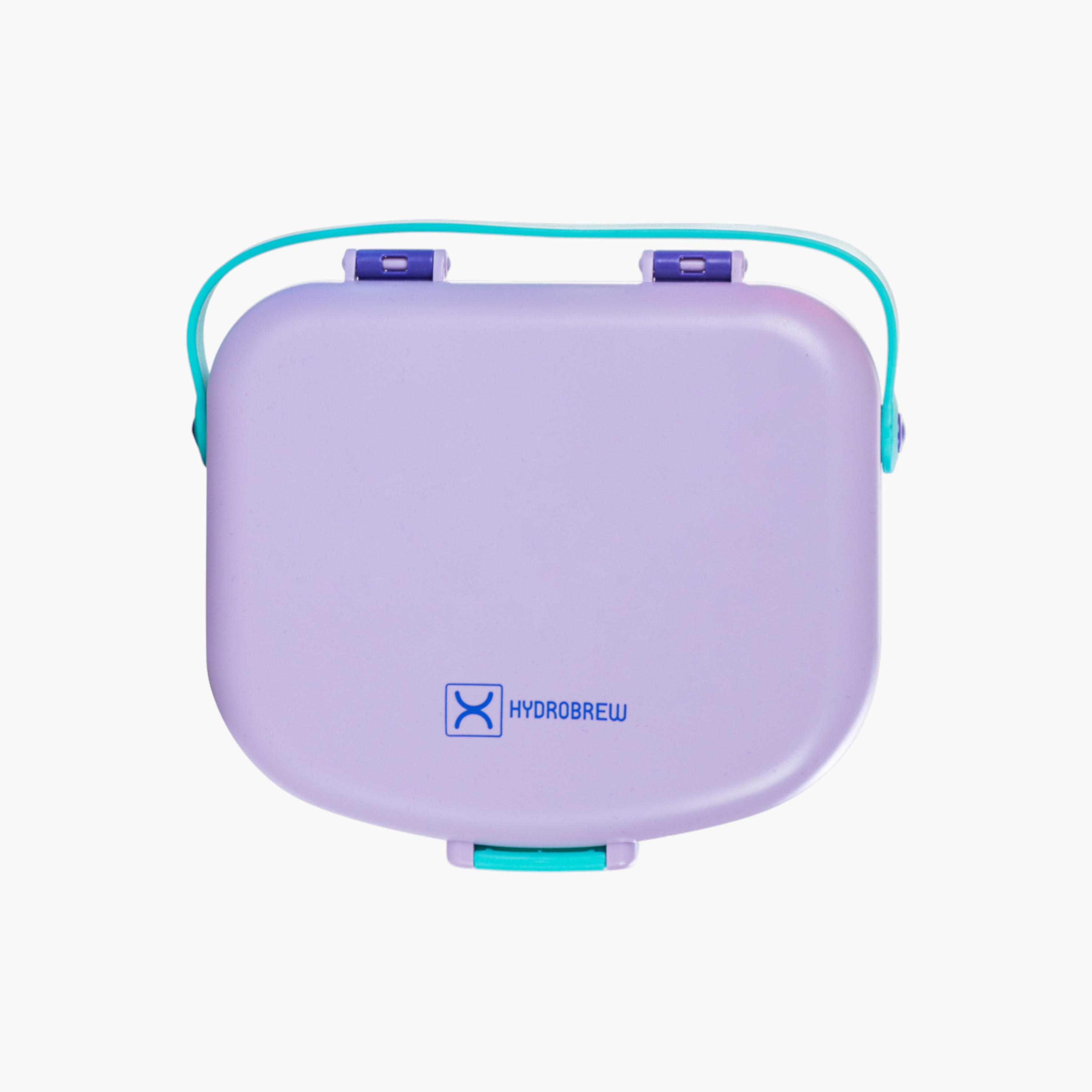 Hydrobrew Solid 4-Compartment Bento Lunch Box with Spoon and Fork-school-lunchessentials-lunchboxes-image-2