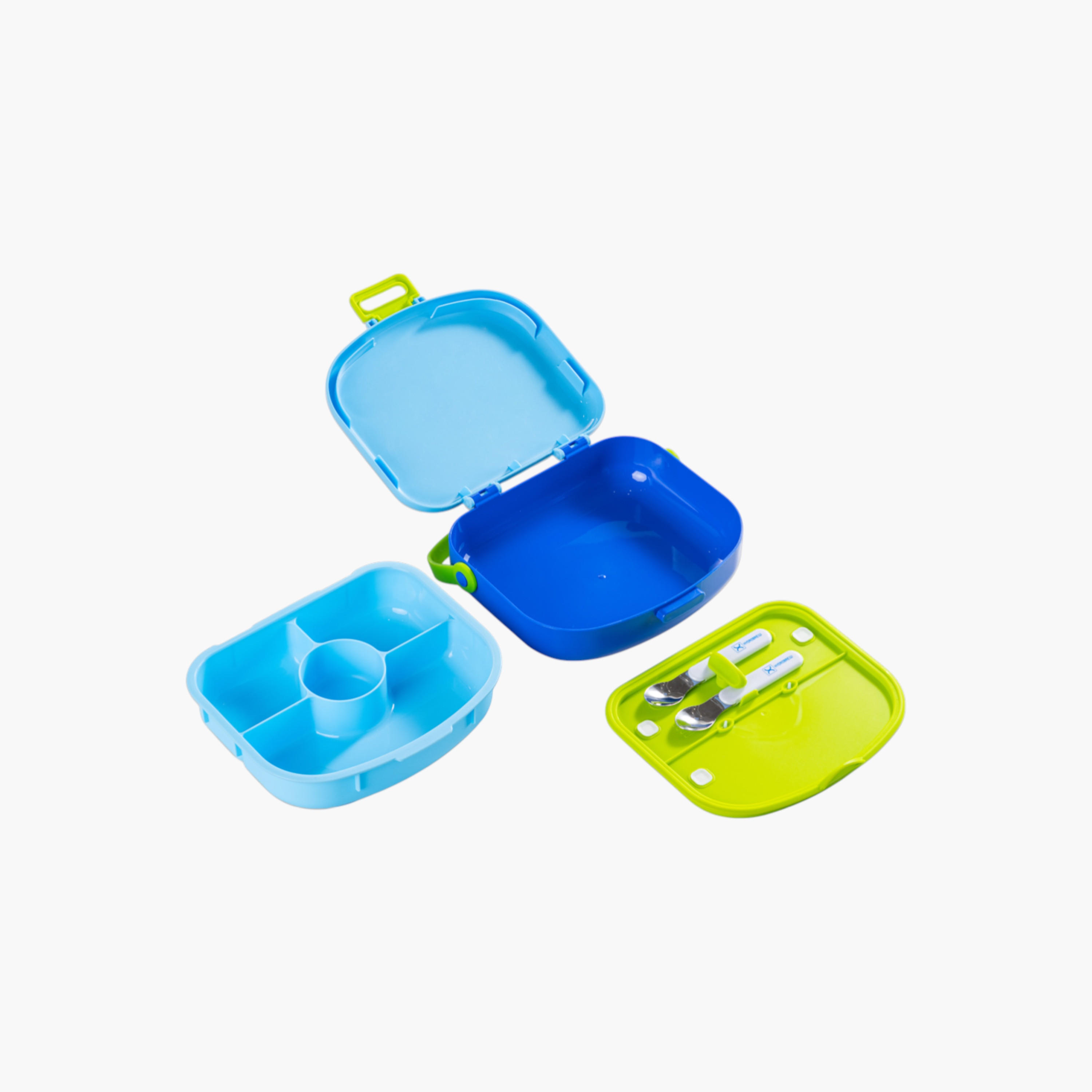 صندوق غداء بينتو سادة 4 أقسام مع ملعقة وشوكة من هايدروبرو-school-lunchessentials-lunchboxes-image-5